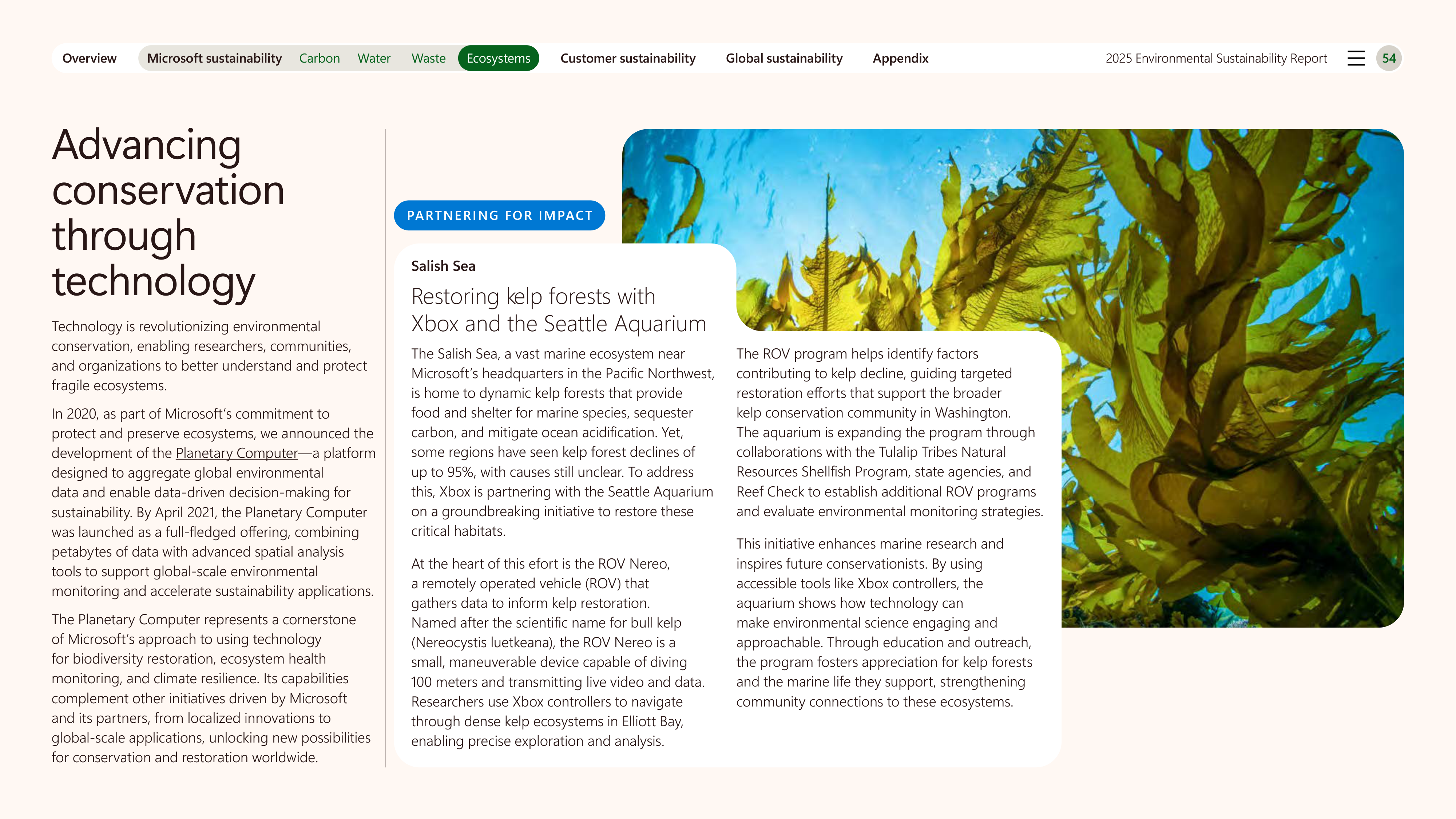 Microsoft Environmental Sustainability Report — page 54