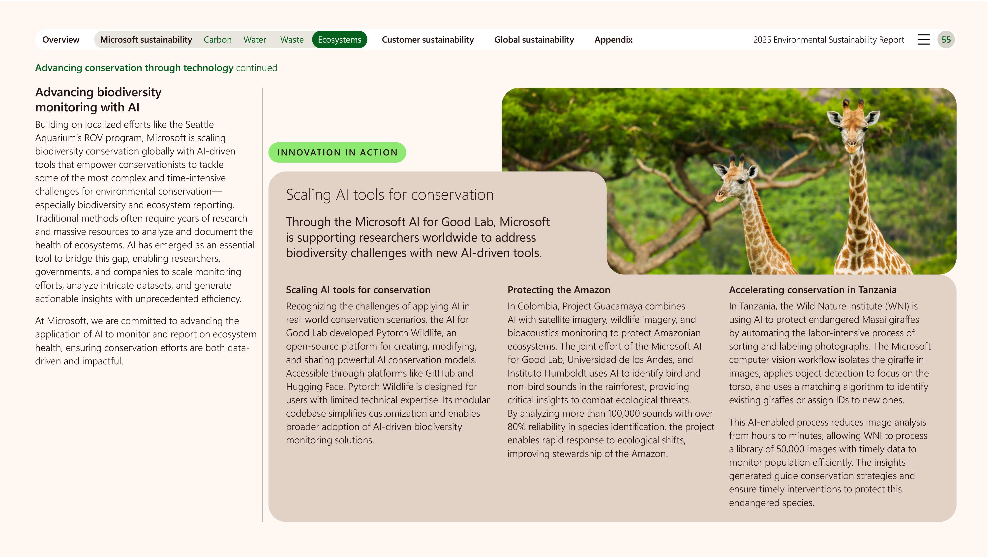 Microsoft Environmental Sustainability Report — page 55