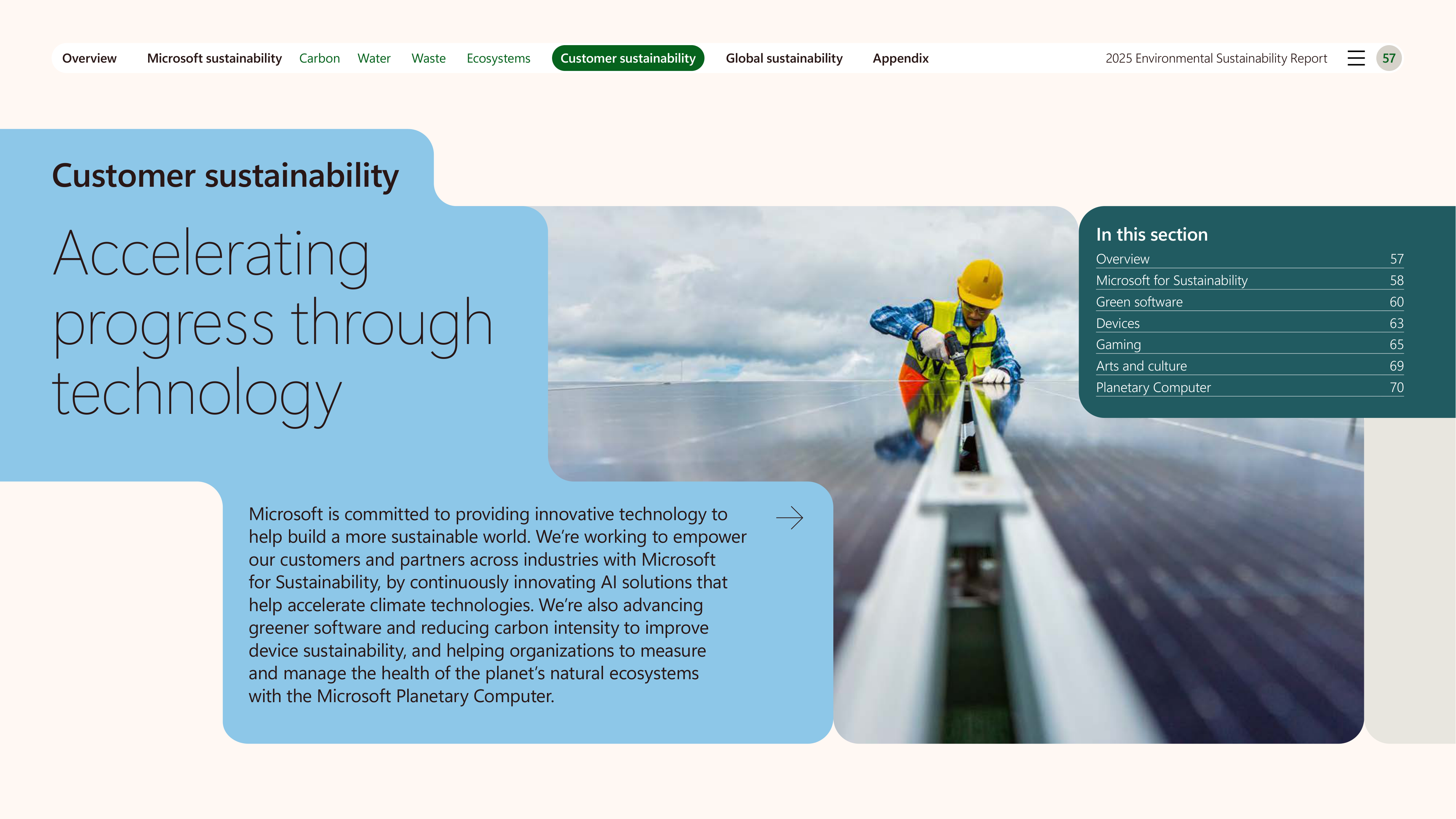 Microsoft Environmental Sustainability Report — page 57
