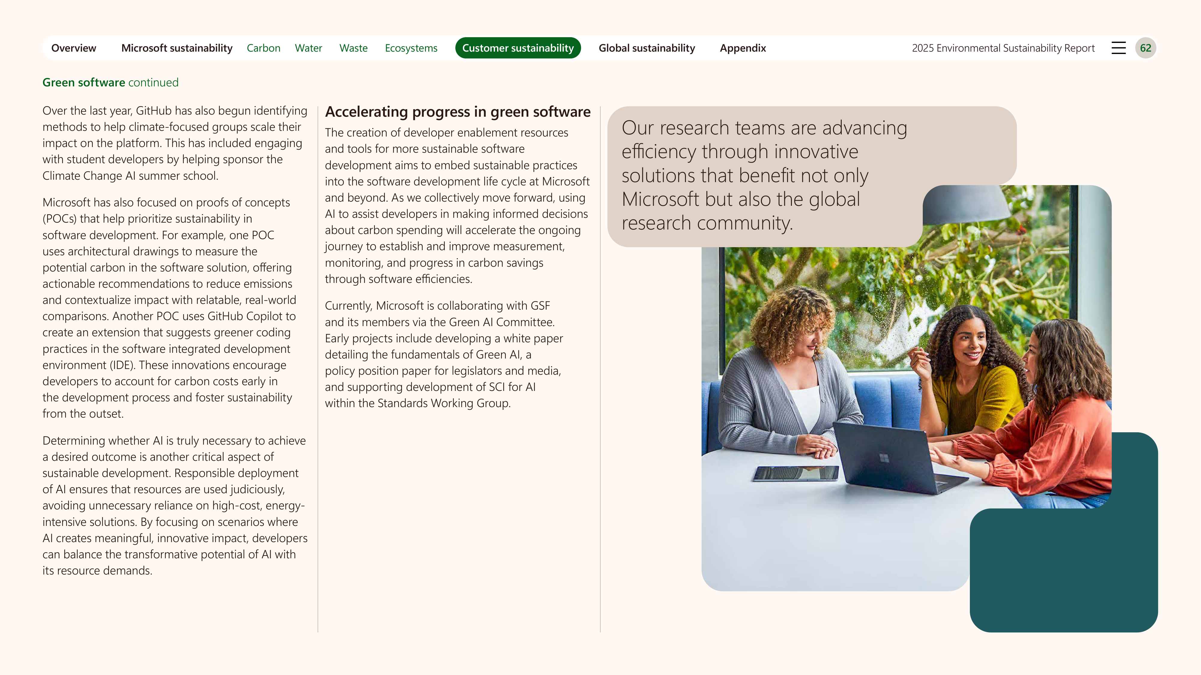 Microsoft Environmental Sustainability Report — page 62
