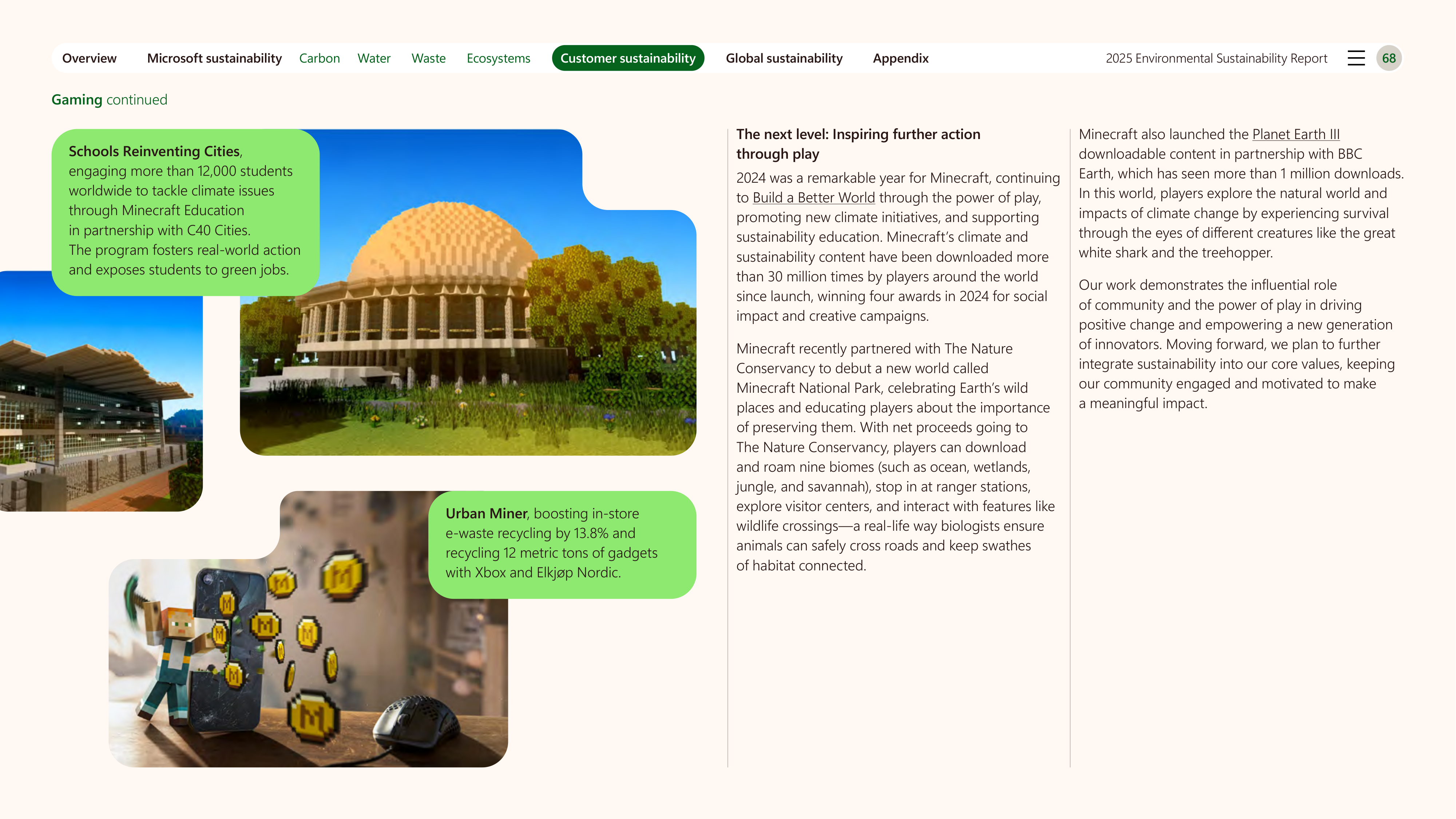 Microsoft Environmental Sustainability Report — page 68