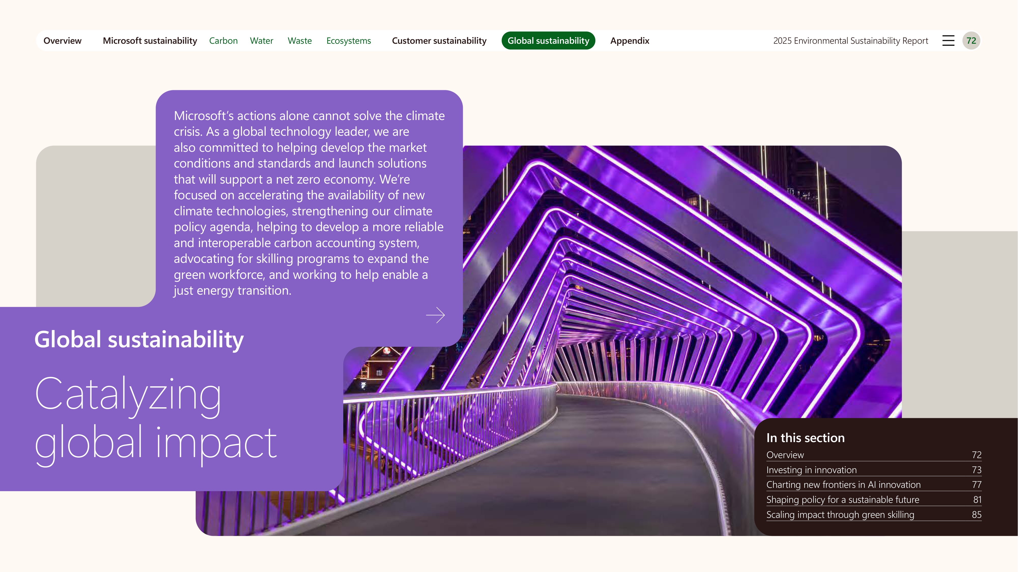 Microsoft Environmental Sustainability Report — page 72
