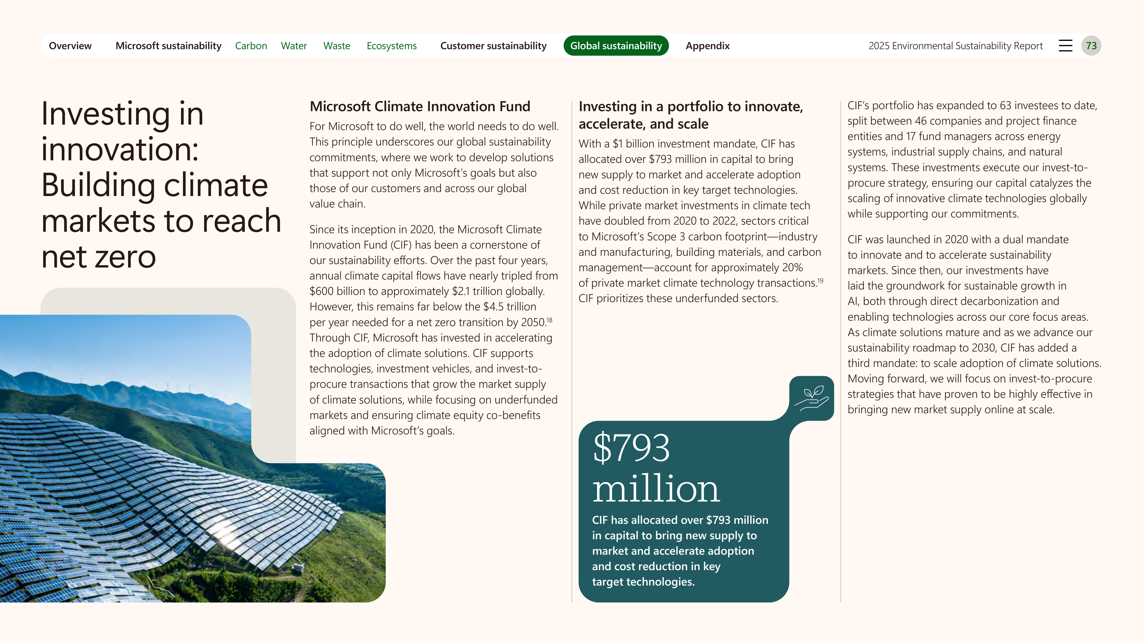 Microsoft Environmental Sustainability Report — page 73