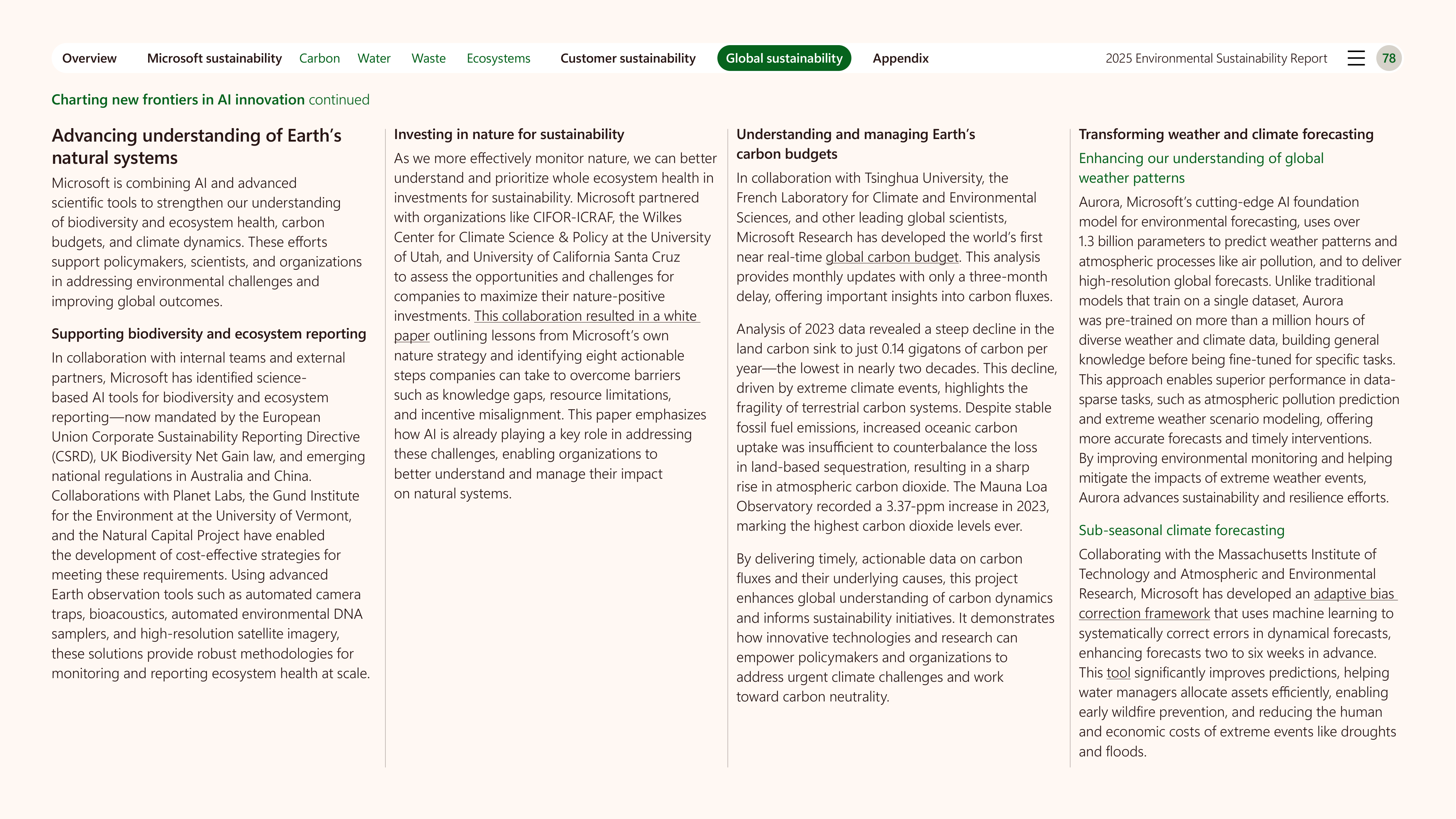 Microsoft Environmental Sustainability Report — page 78