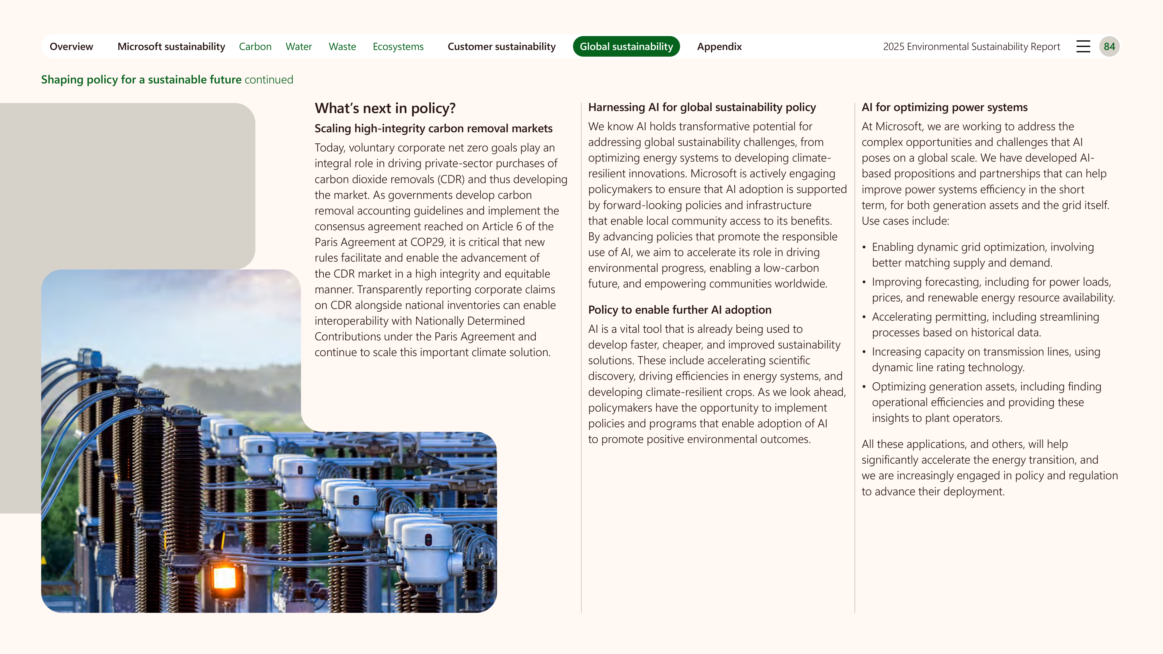 Microsoft Environmental Sustainability Report — page 84