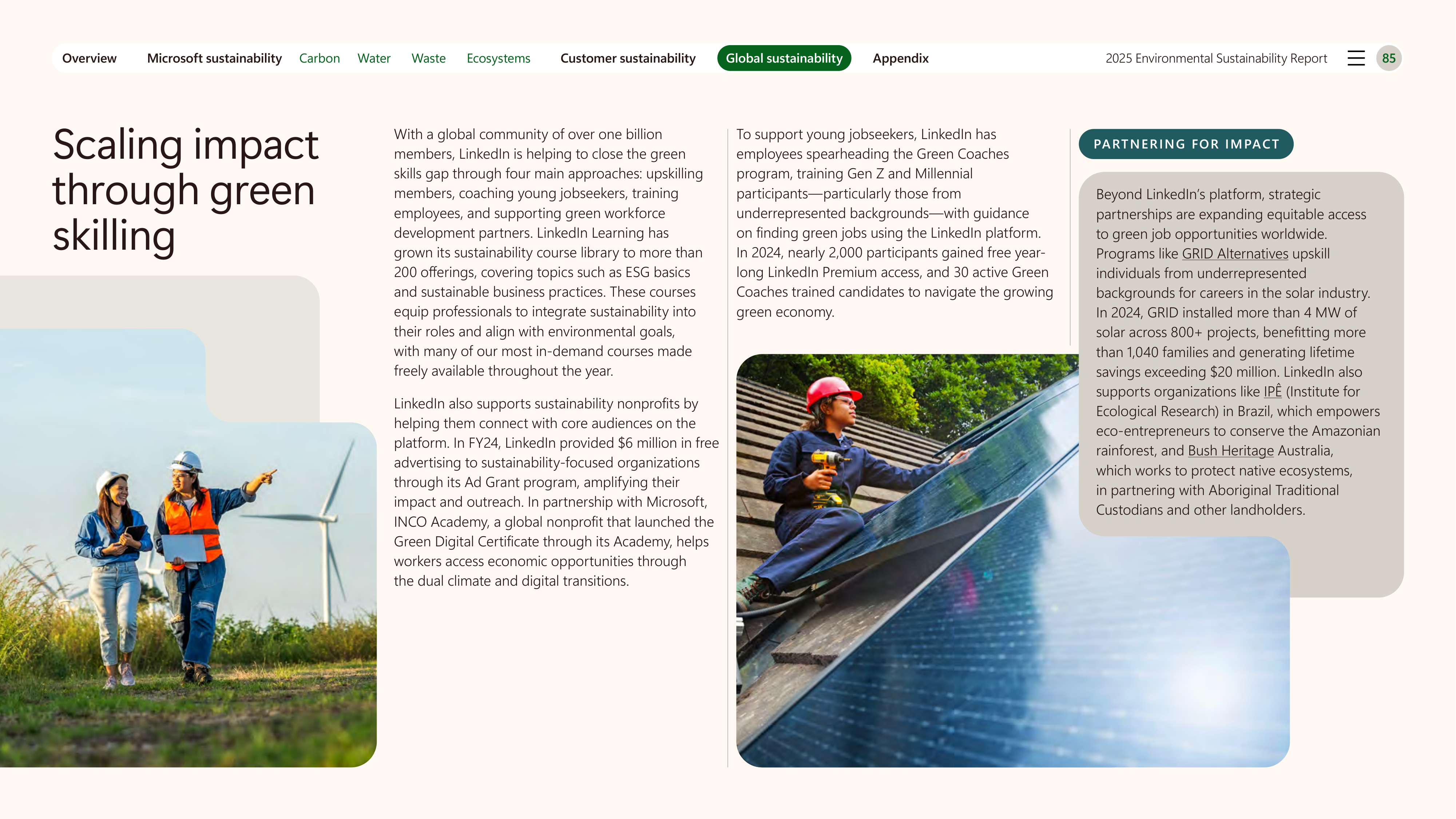 Microsoft Environmental Sustainability Report — page 85