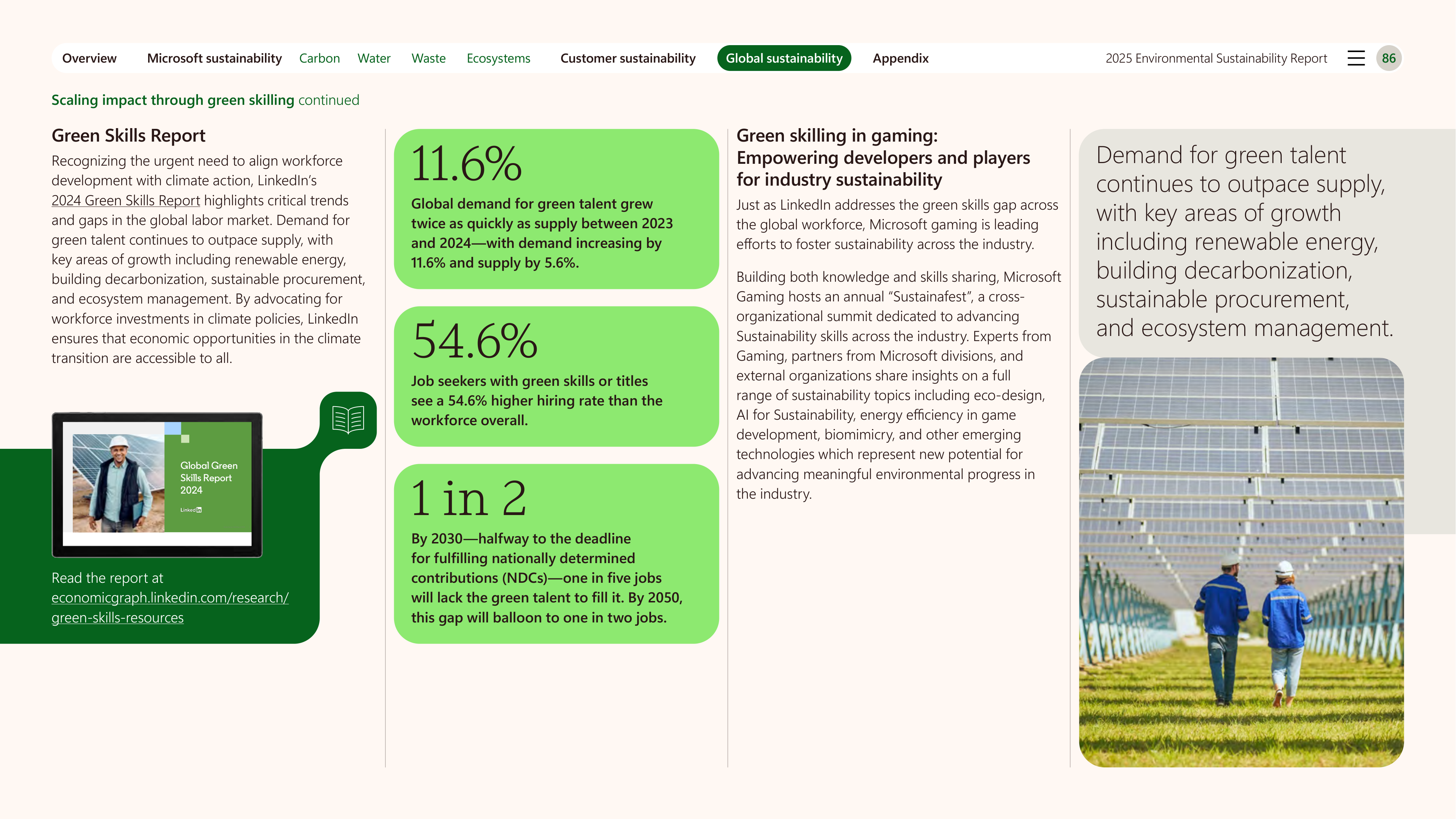 Microsoft Environmental Sustainability Report — page 86