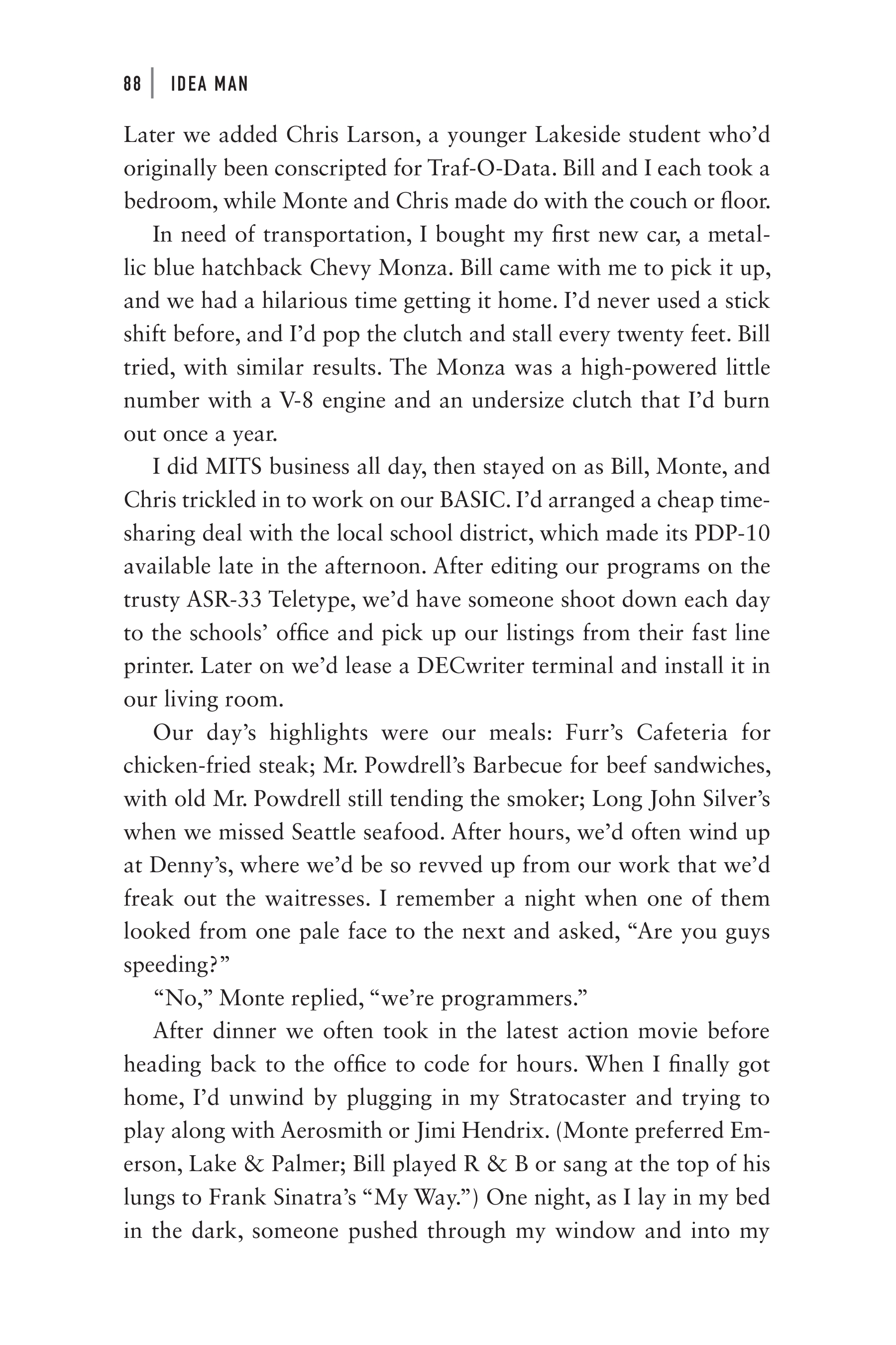 Microsoft Idea Man A Memoir by the Co-founder of Microsoft Biography — page 100