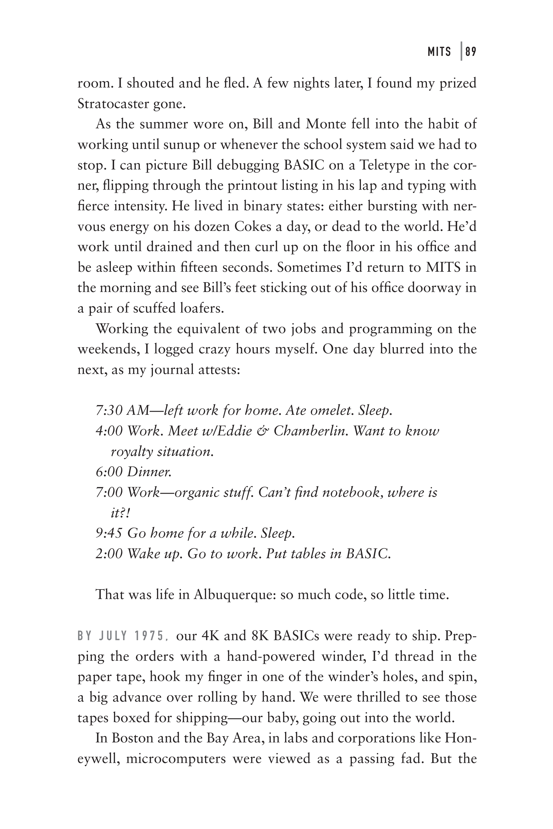 Microsoft Idea Man A Memoir by the Co-founder of Microsoft Biography — page 101