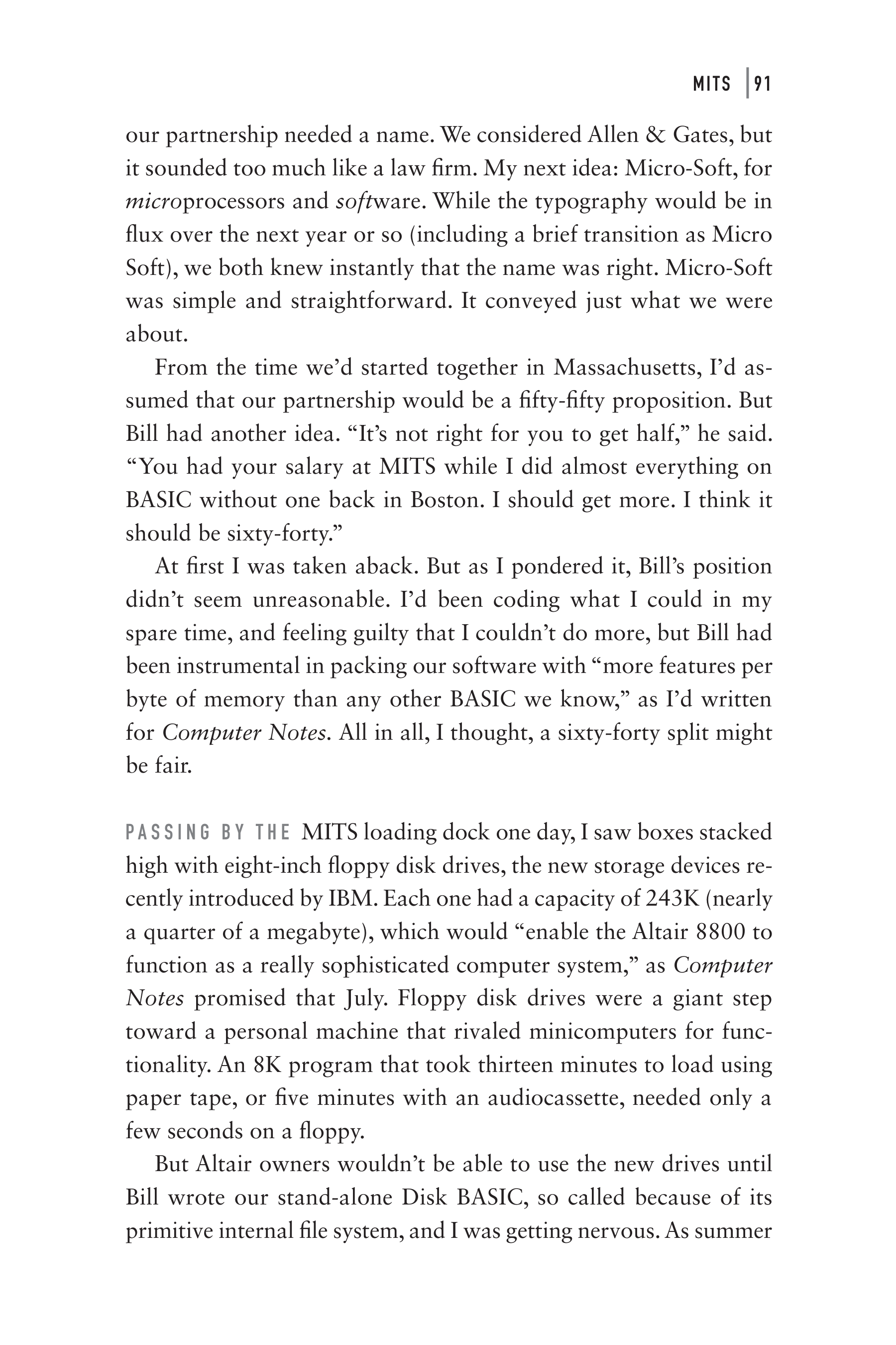 Microsoft Idea Man A Memoir by the Co-founder of Microsoft Biography — page 103