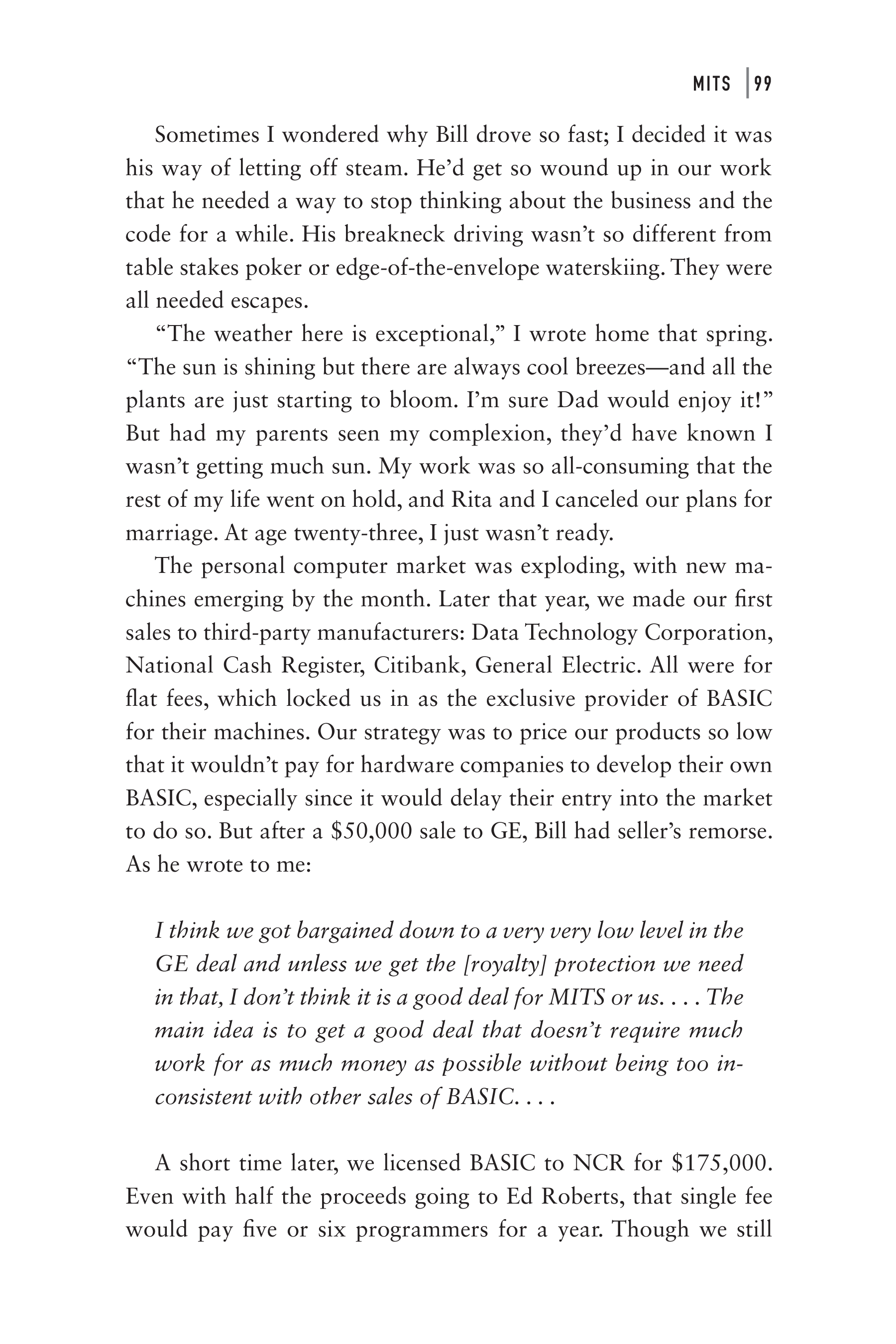 Microsoft Idea Man A Memoir by the Co-founder of Microsoft Biography — page 111