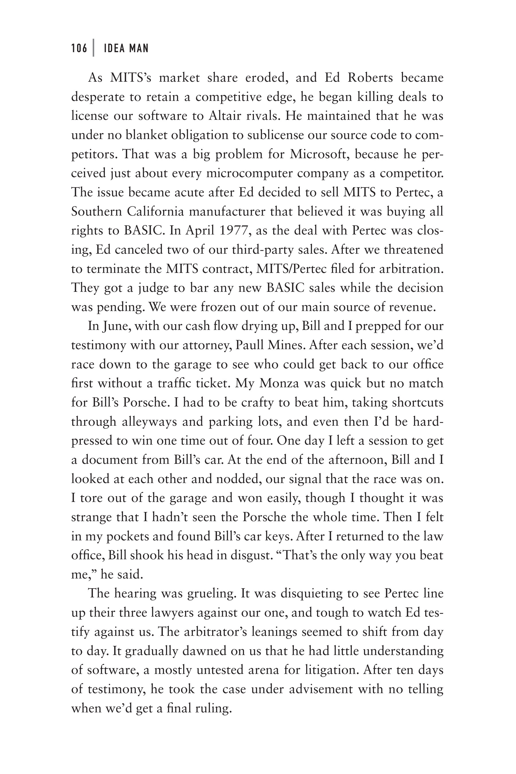 Microsoft Idea Man A Memoir by the Co-founder of Microsoft Biography — page 118