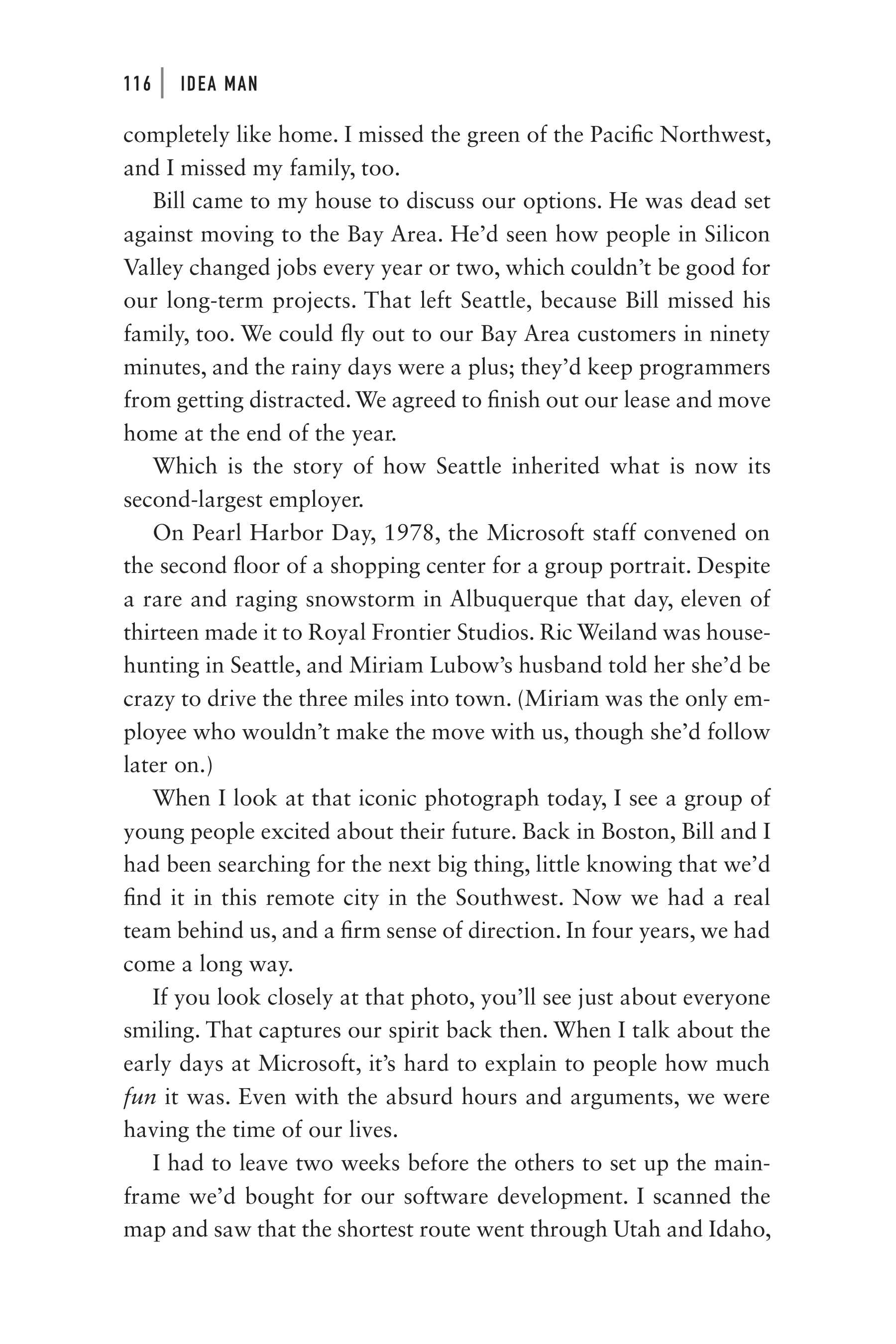 Microsoft Idea Man A Memoir by the Co-founder of Microsoft Biography — page 128