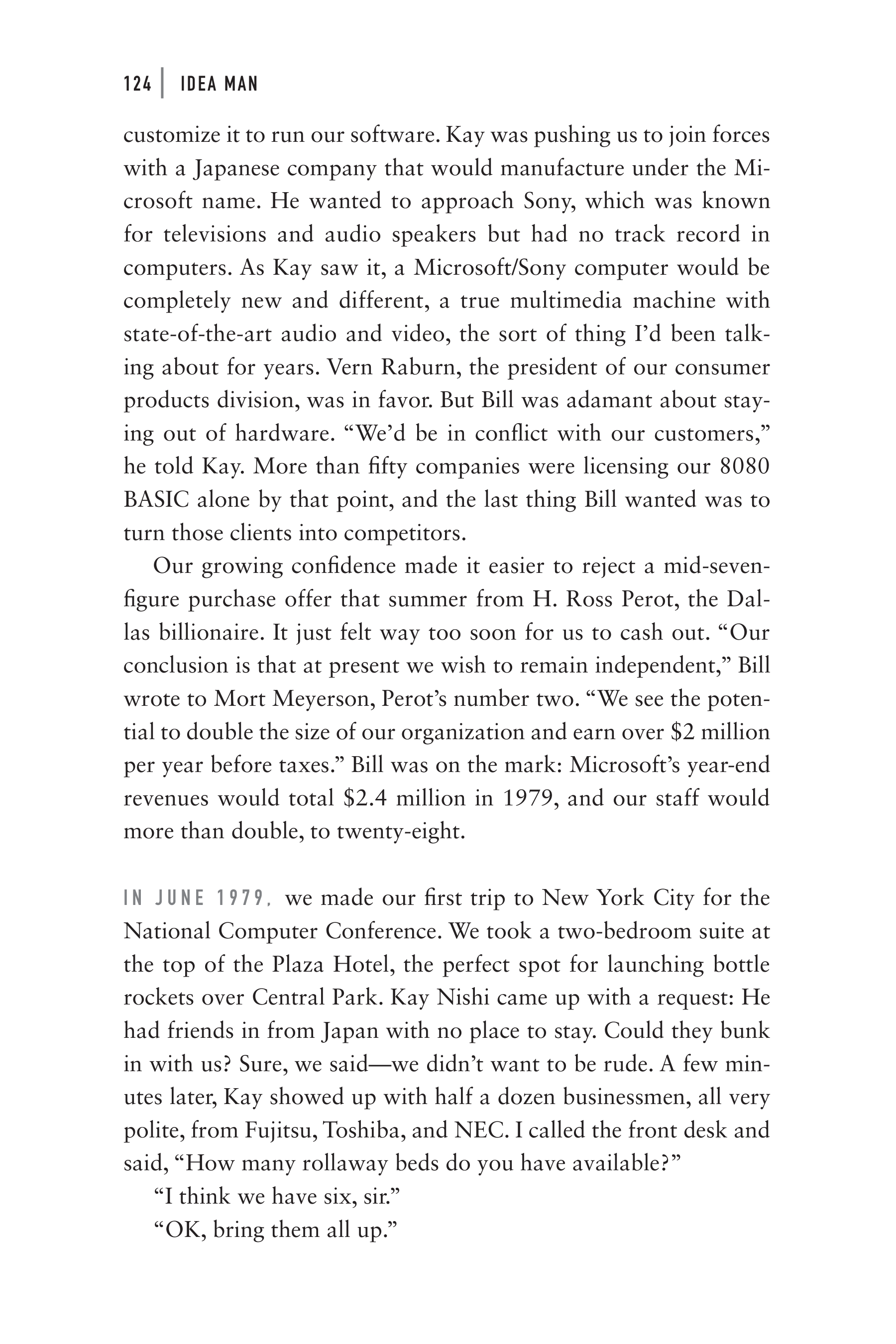 Microsoft Idea Man A Memoir by the Co-founder of Microsoft Biography — page 136