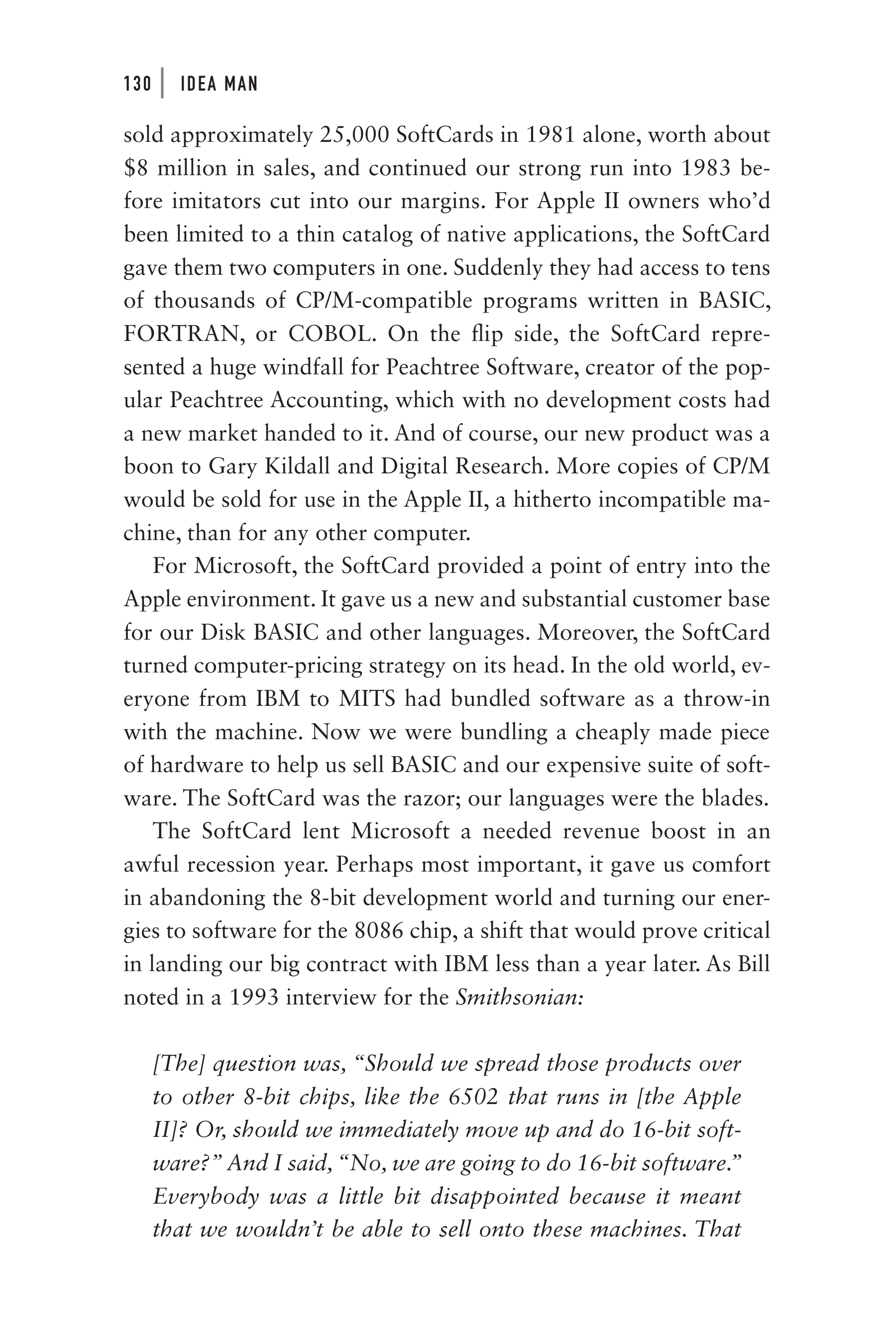 Microsoft Idea Man A Memoir by the Co-founder of Microsoft Biography — page 142