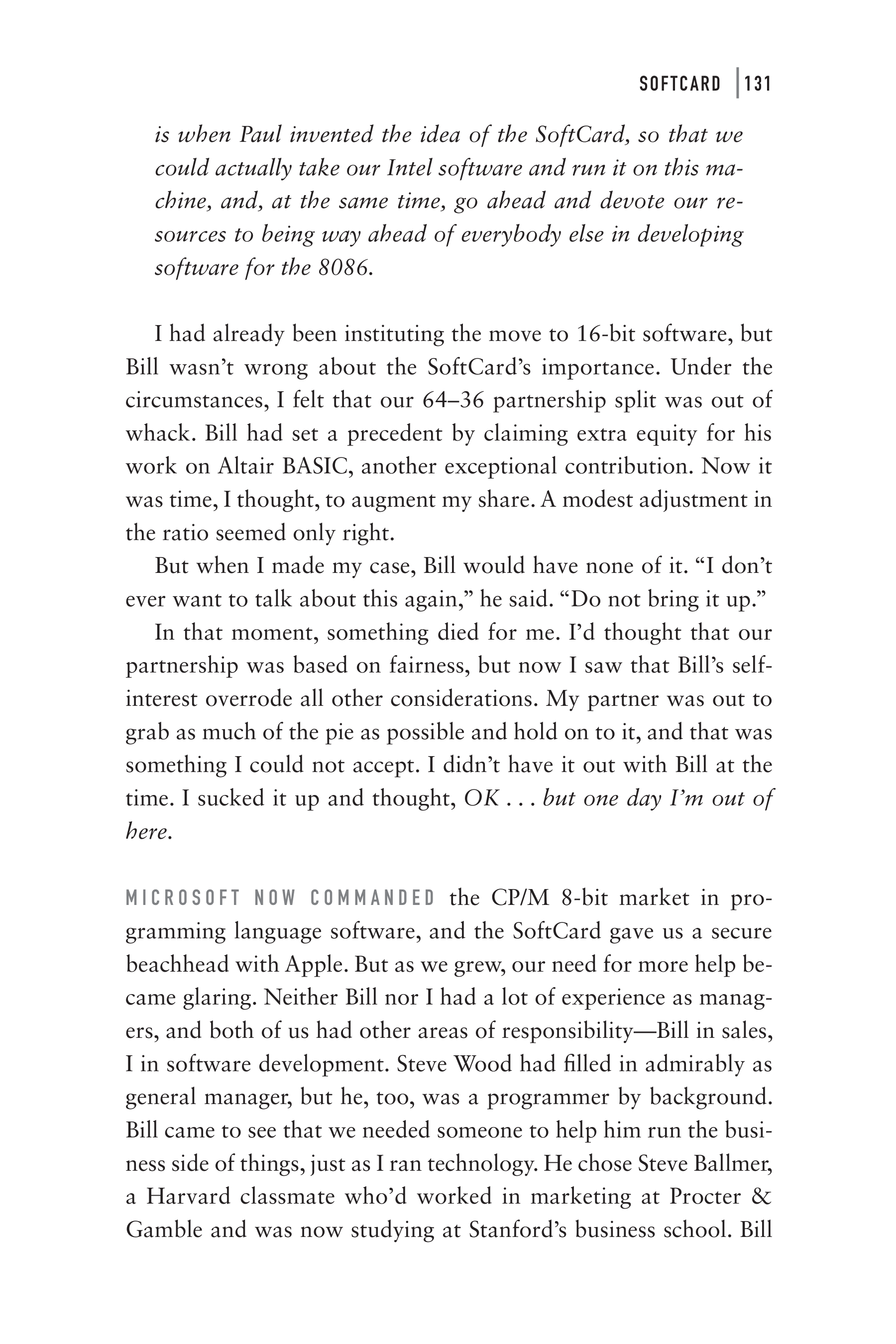 Microsoft Idea Man A Memoir by the Co-founder of Microsoft Biography — page 143