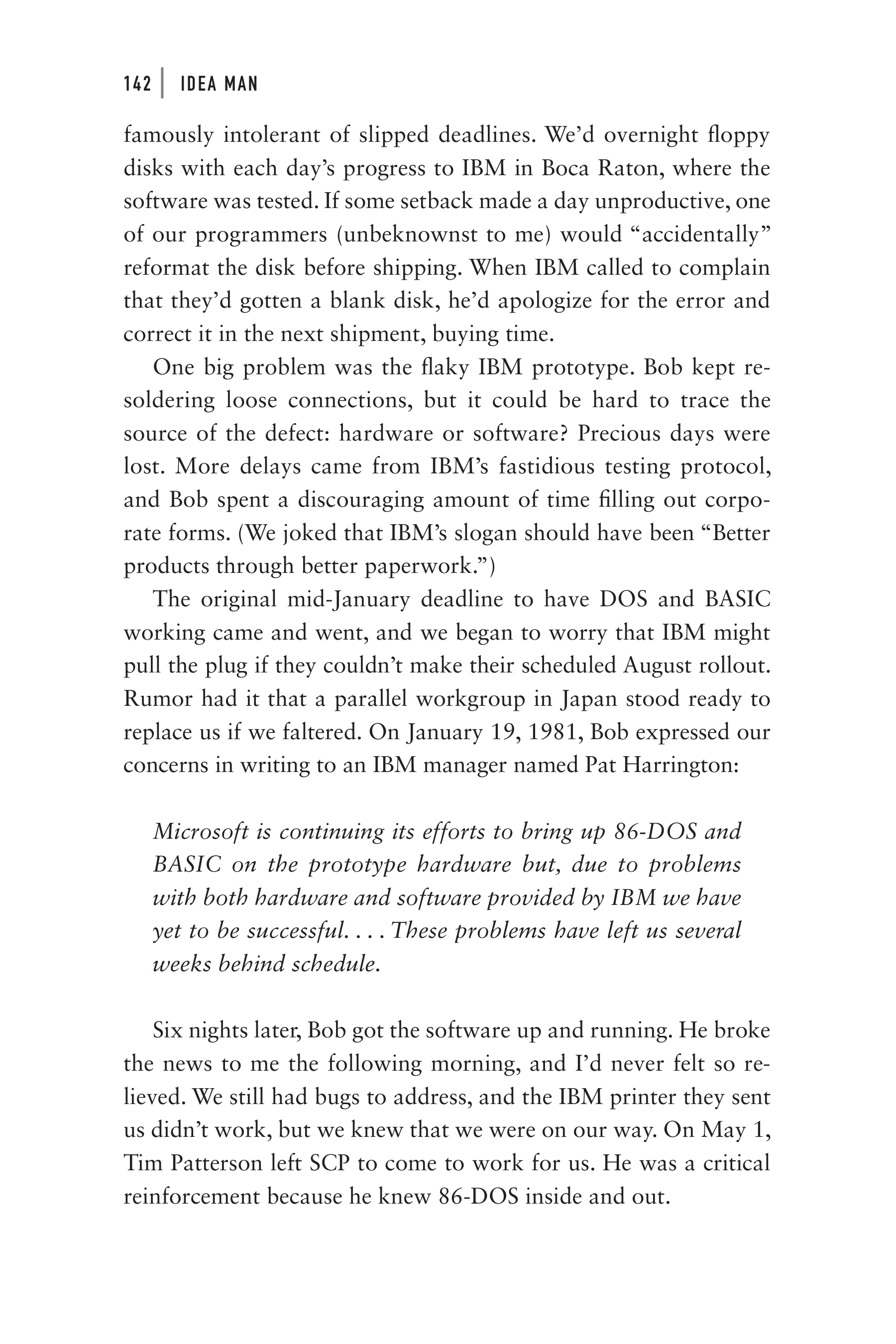 Microsoft Idea Man A Memoir by the Co-founder of Microsoft Biography — page 154