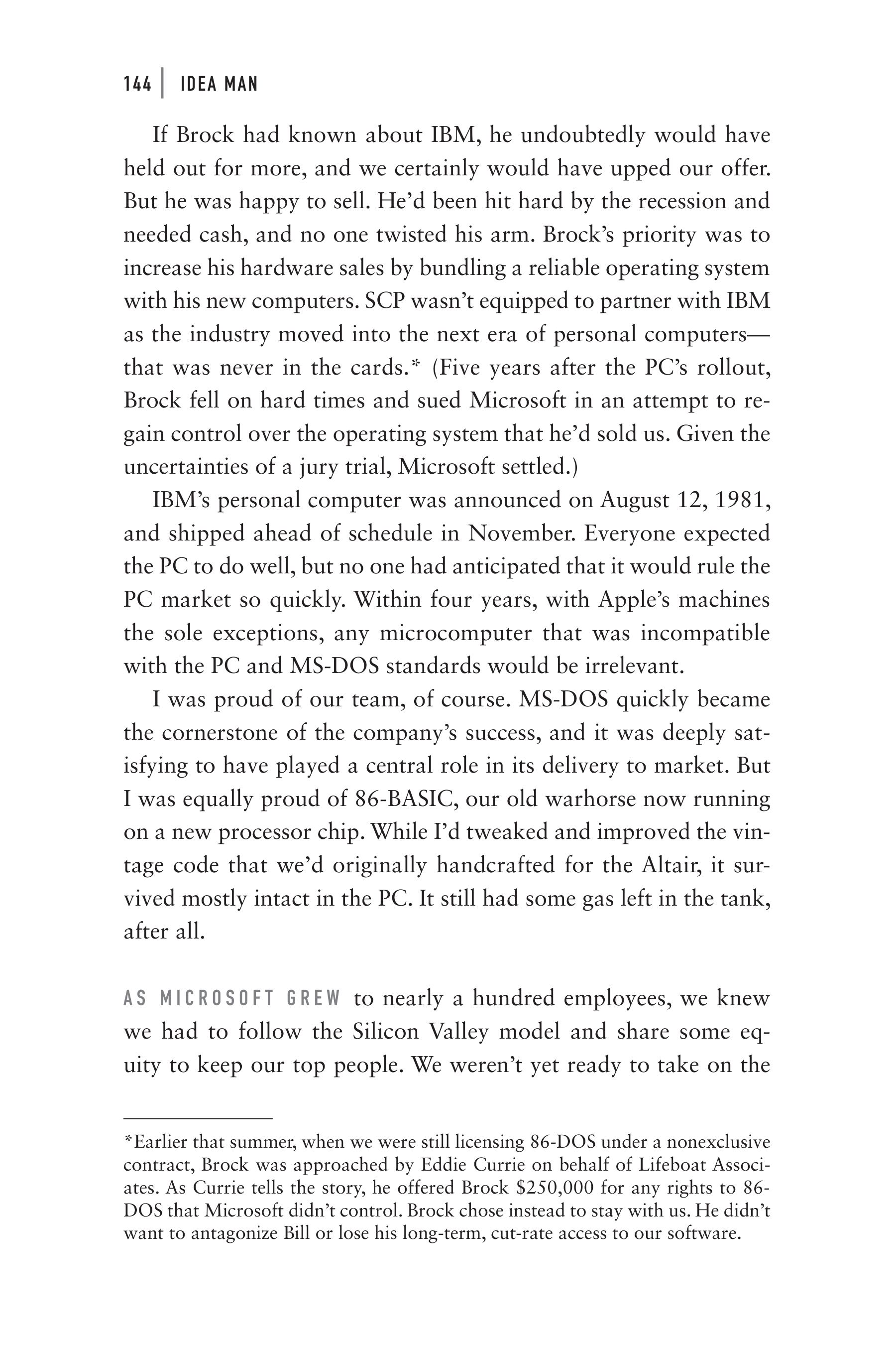 Microsoft Idea Man A Memoir by the Co-founder of Microsoft Biography — page 156