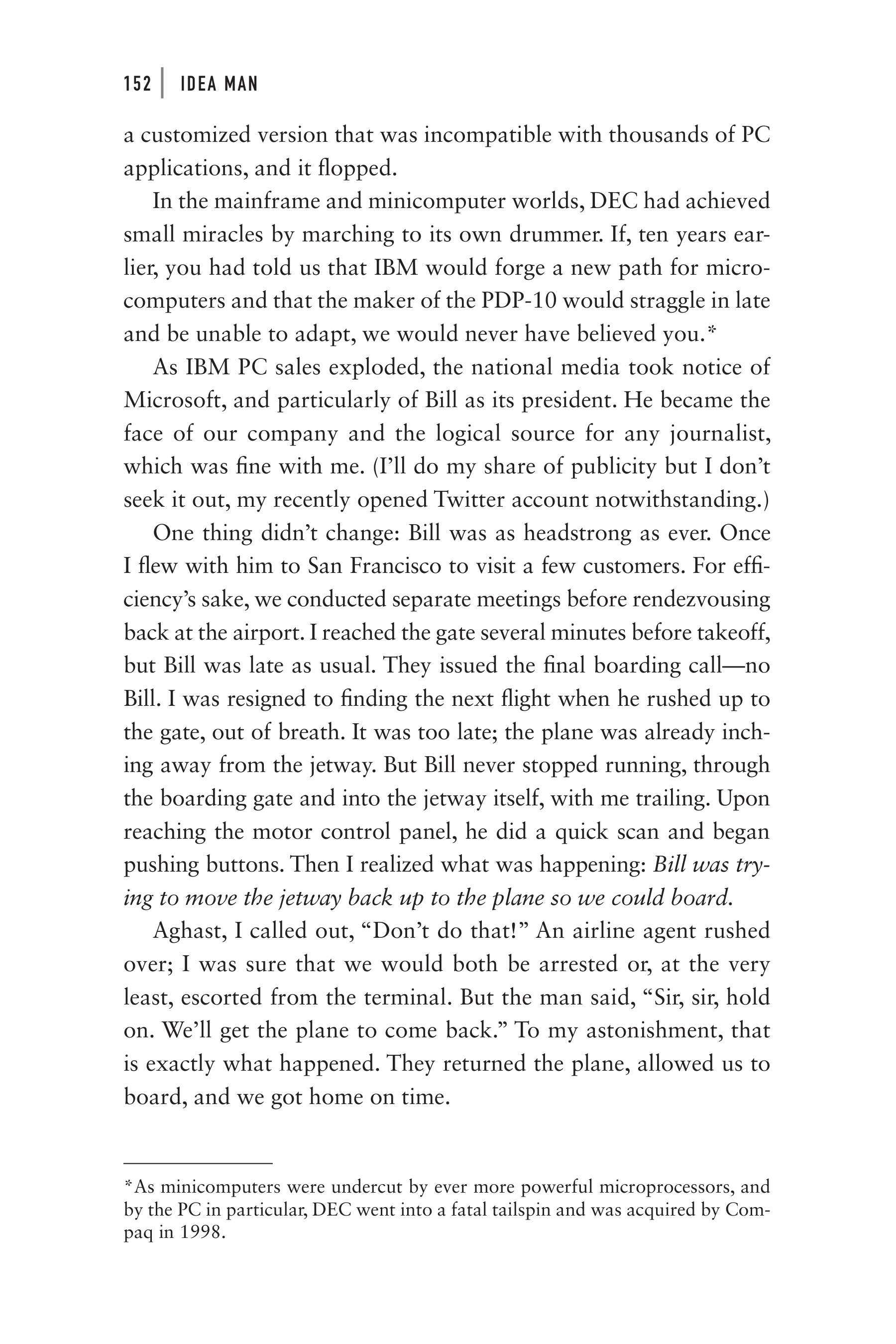 Microsoft Idea Man A Memoir by the Co-founder of Microsoft Biography — page 164