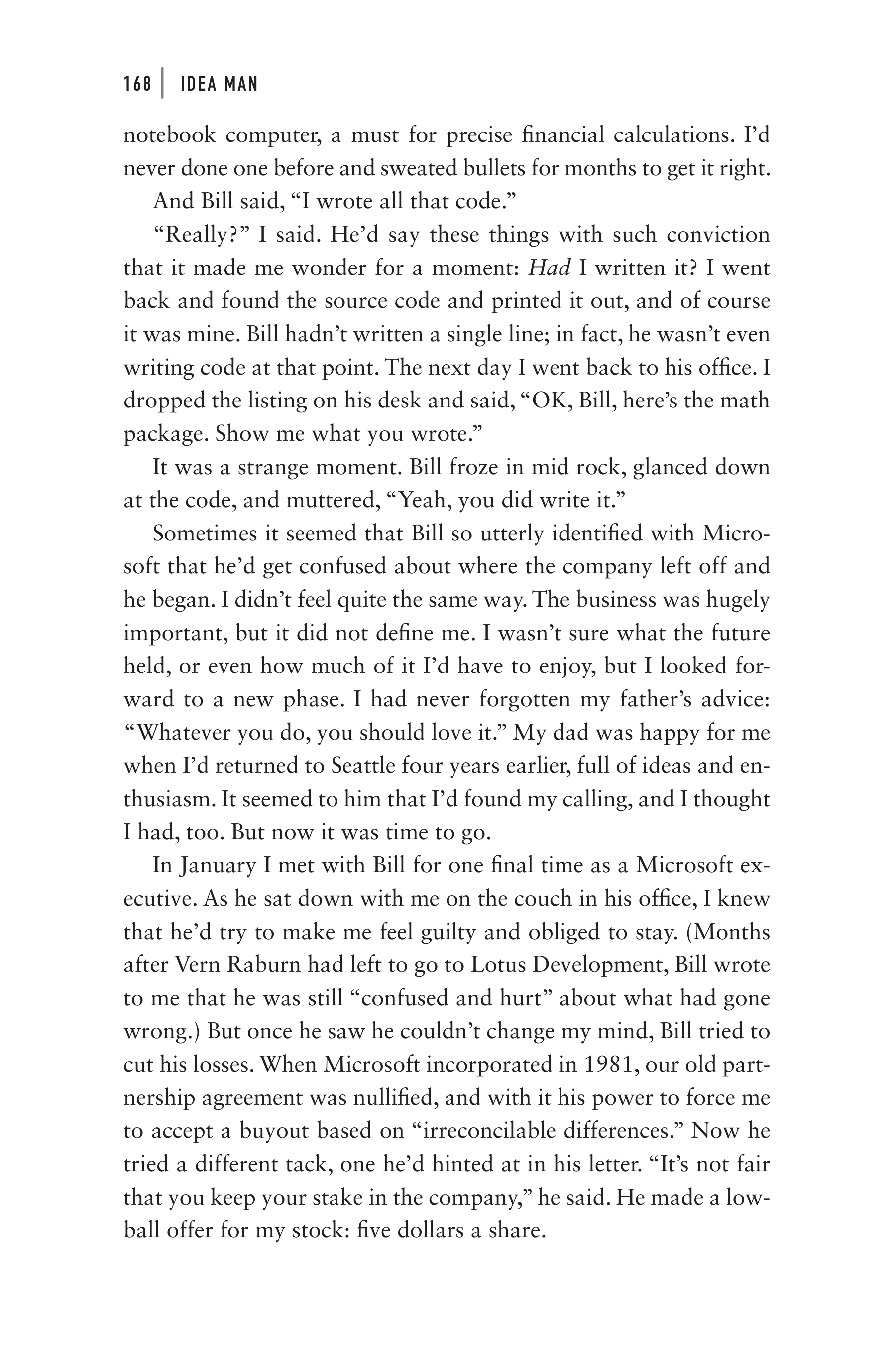 Microsoft Idea Man A Memoir by the Co-founder of Microsoft Biography — page 180