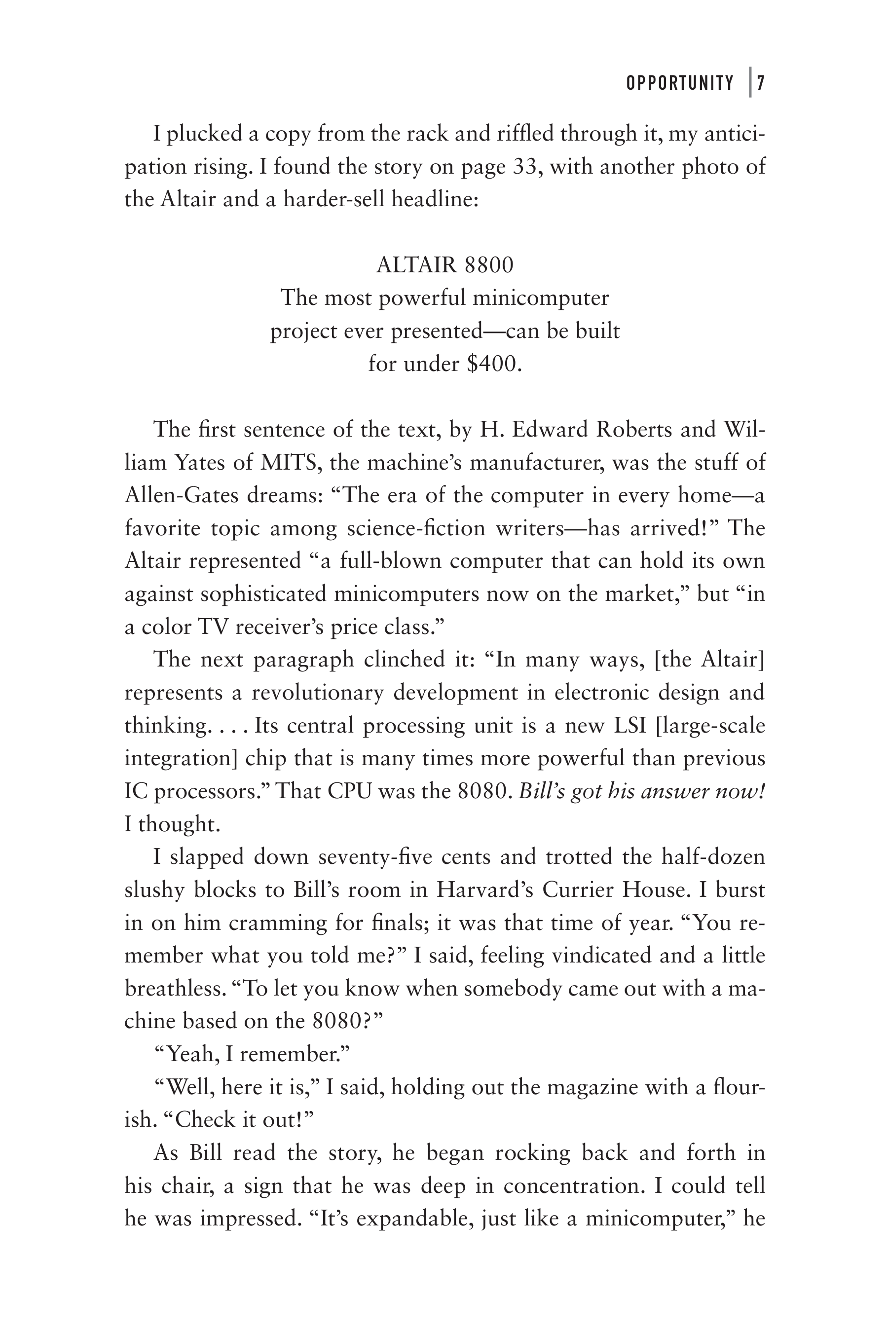 Microsoft Idea Man A Memoir by the Co-founder of Microsoft Biography — page 19