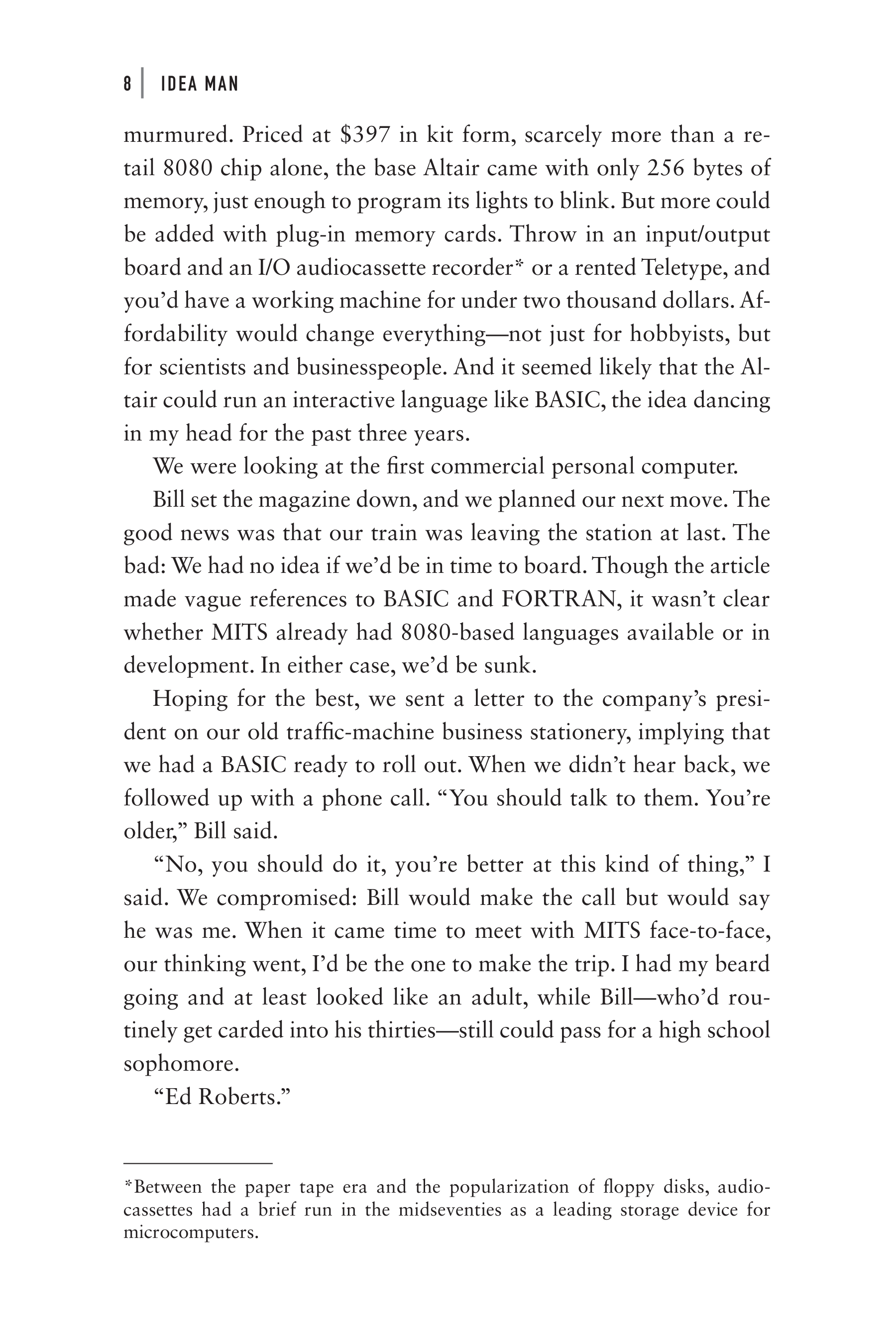 Microsoft Idea Man A Memoir by the Co-founder of Microsoft Biography — page 20