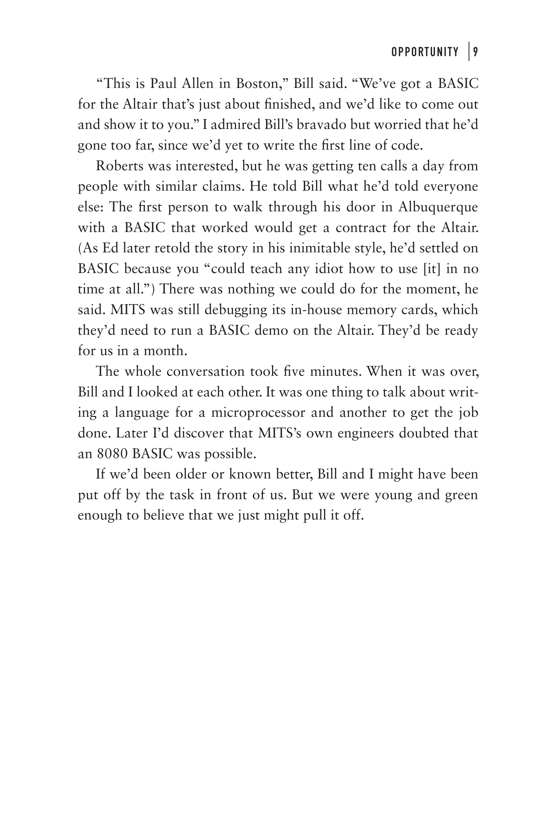 Microsoft Idea Man A Memoir by the Co-founder of Microsoft Biography — page 21