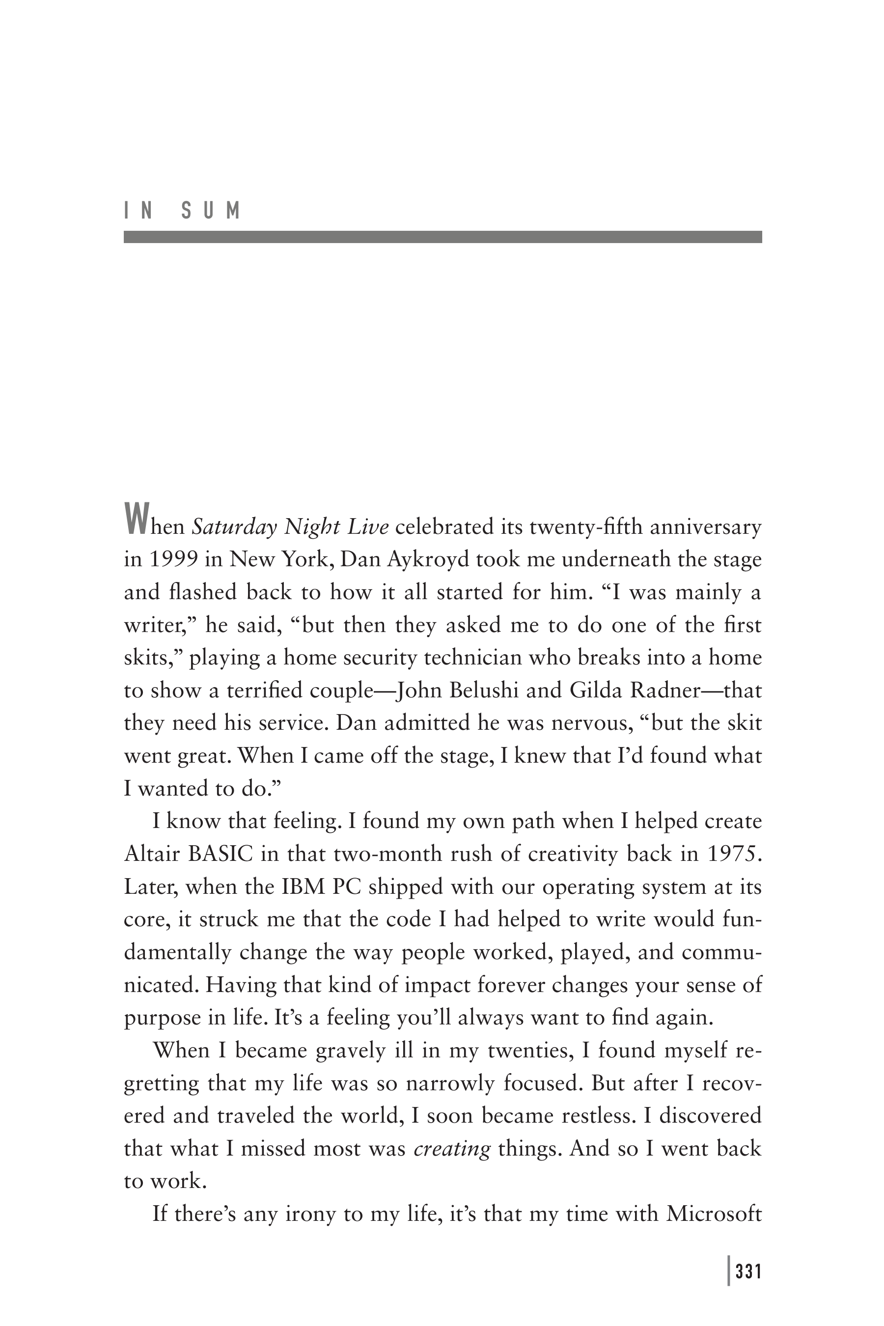 Microsoft Idea Man A Memoir by the Co-founder of Microsoft Biography — page 343
