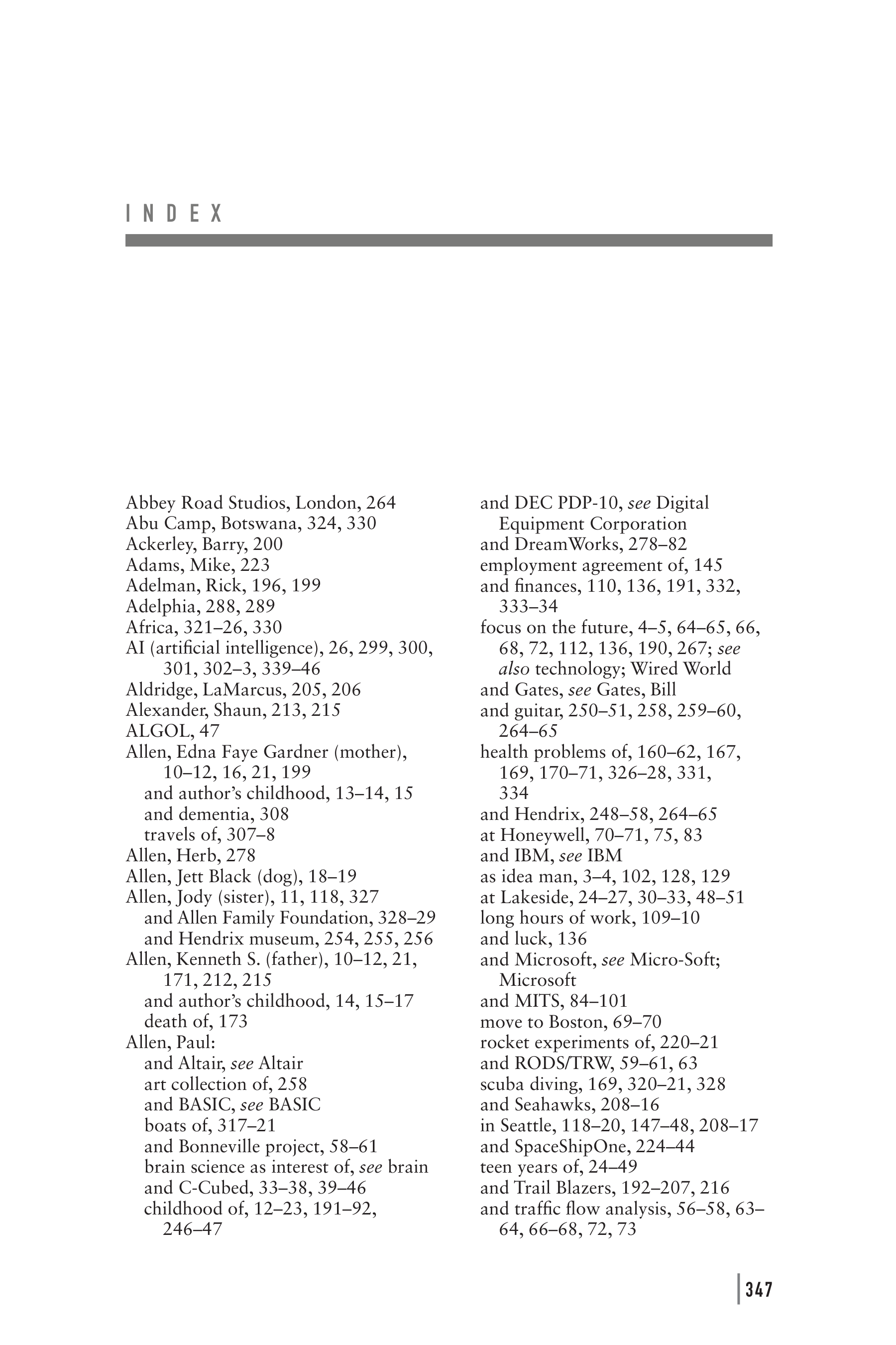 Microsoft Idea Man A Memoir by the Co-founder of Microsoft Biography — page 359