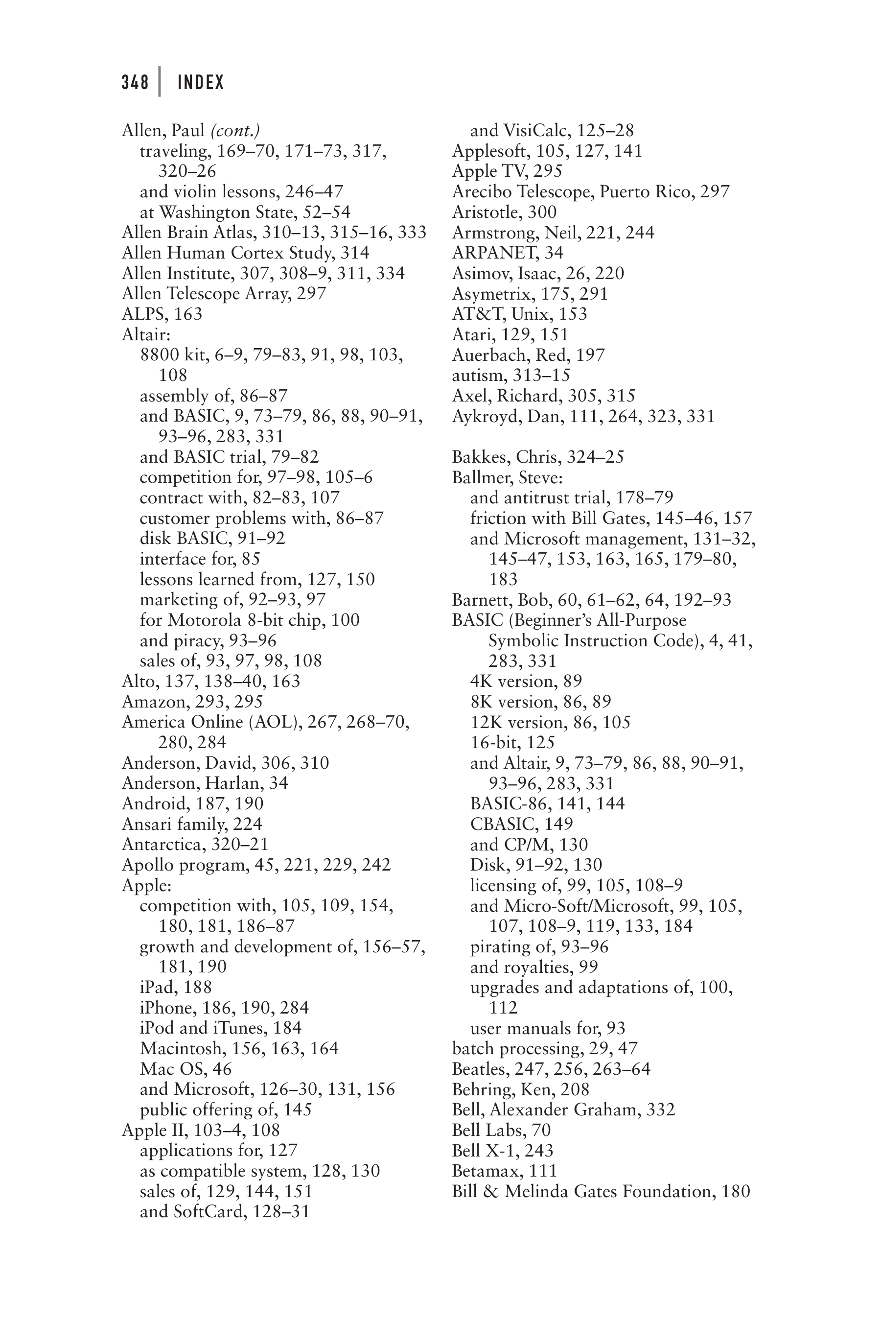 Microsoft Idea Man A Memoir by the Co-founder of Microsoft Biography — page 360