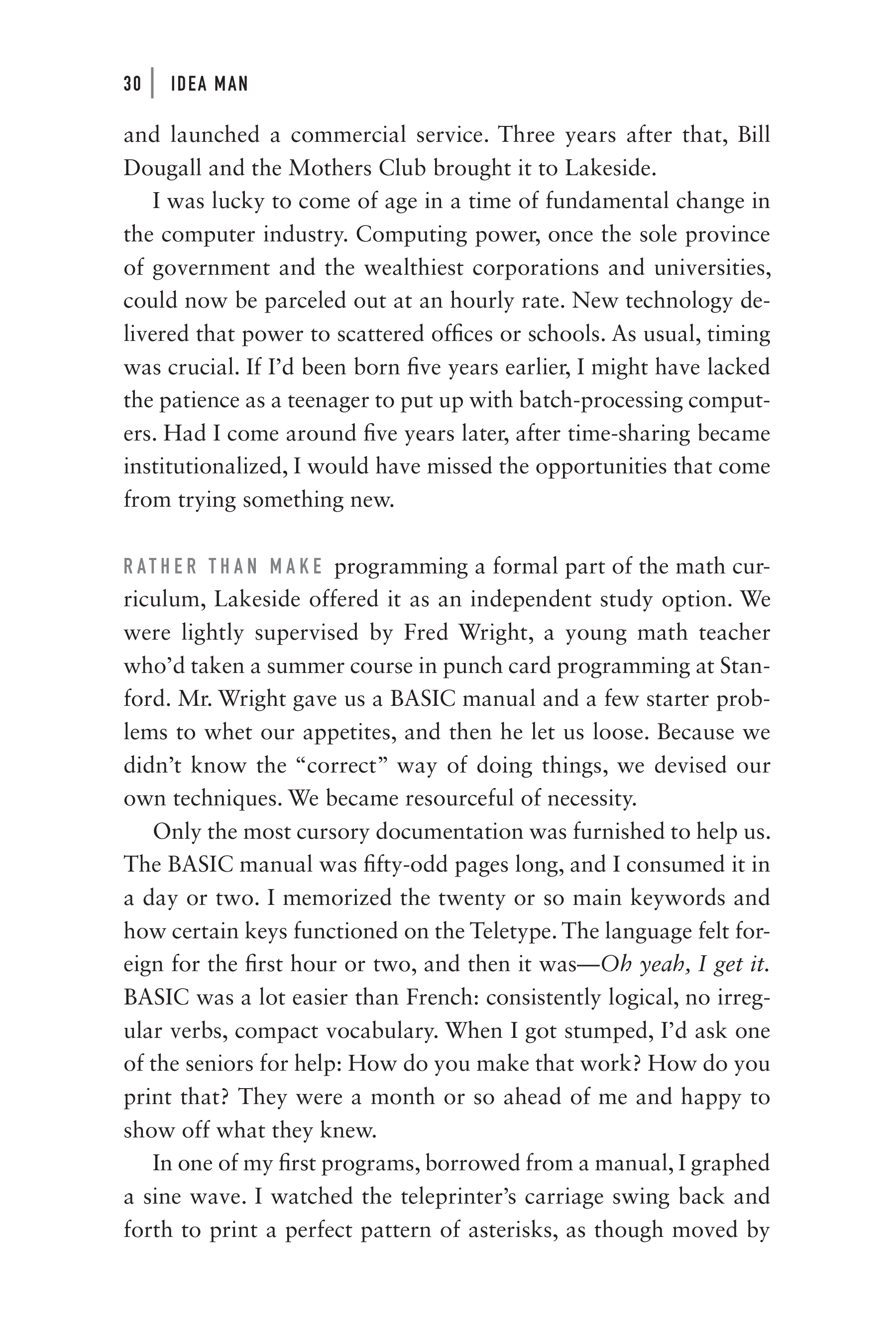 Microsoft Idea Man A Memoir by the Co-founder of Microsoft Biography — page 42