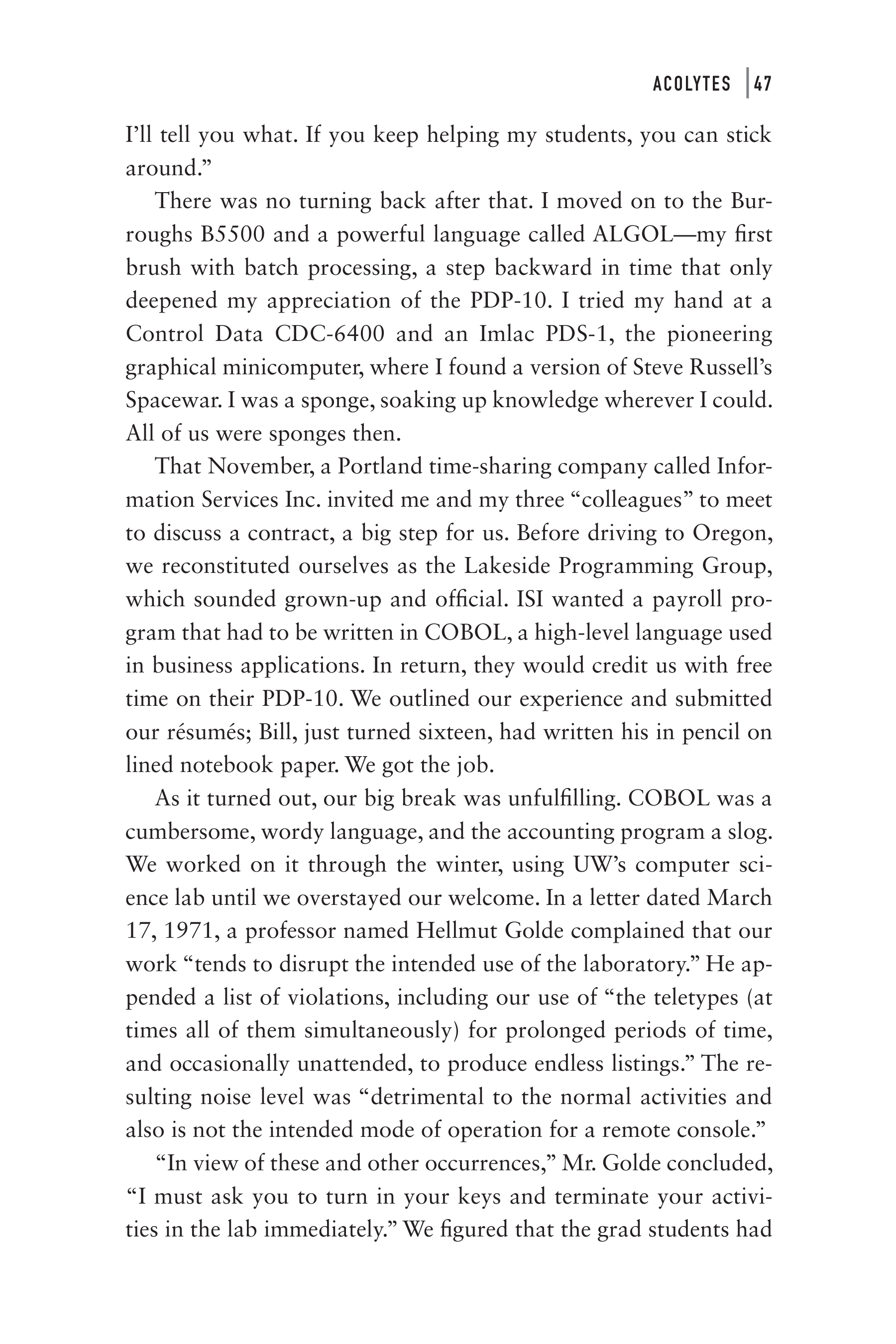 Microsoft Idea Man A Memoir by the Co-founder of Microsoft Biography — page 59