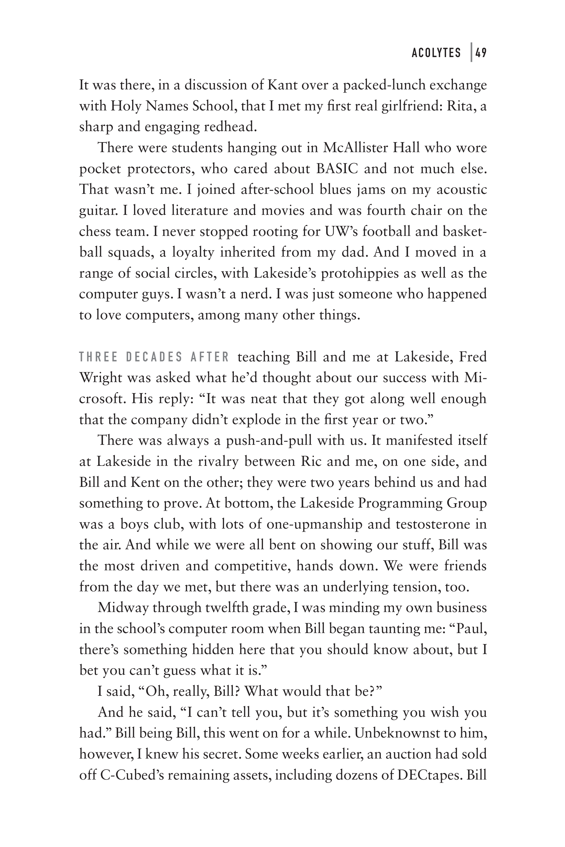 Microsoft Idea Man A Memoir by the Co-founder of Microsoft Biography — page 61