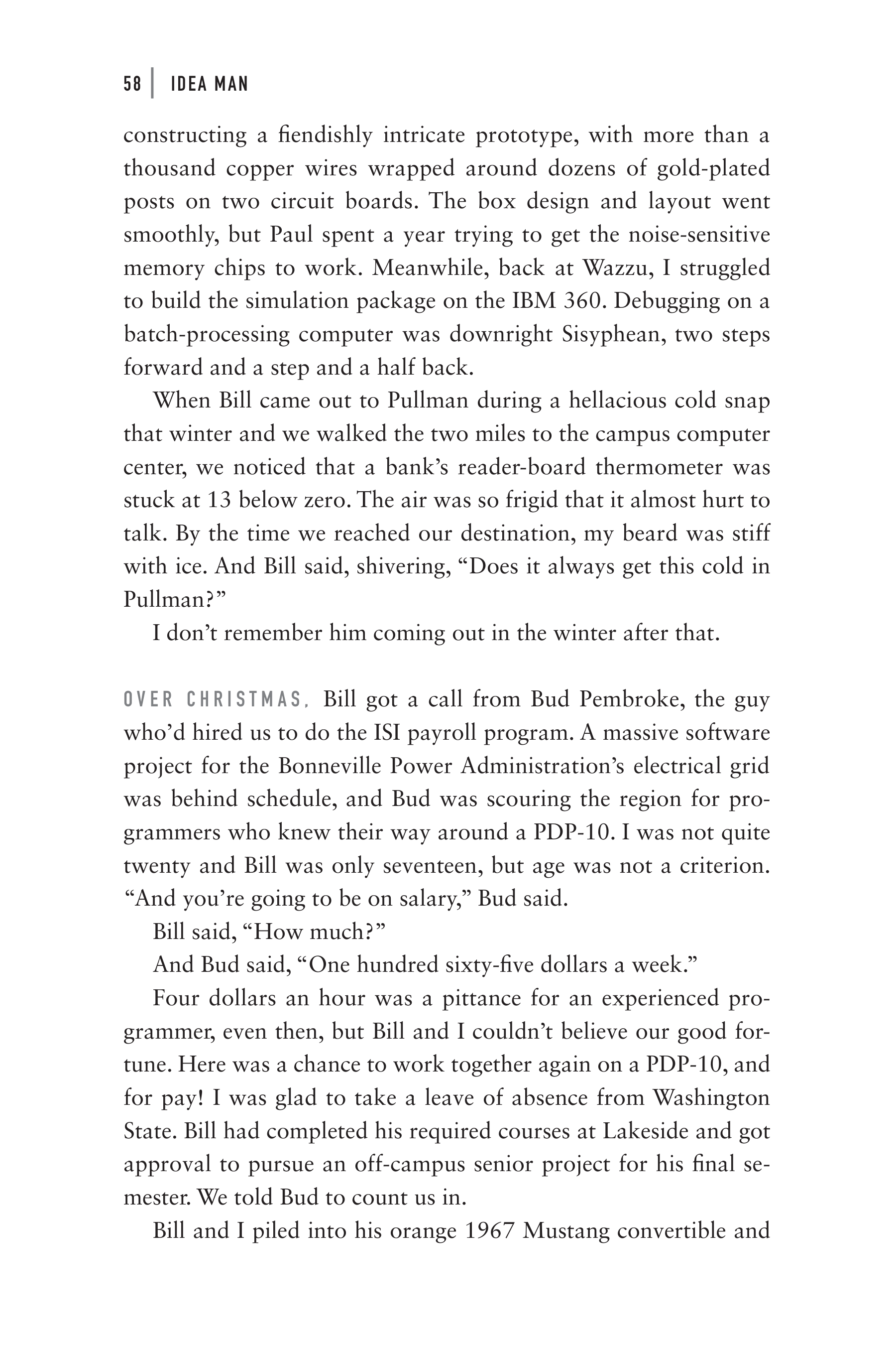Microsoft Idea Man A Memoir by the Co-founder of Microsoft Biography — page 70