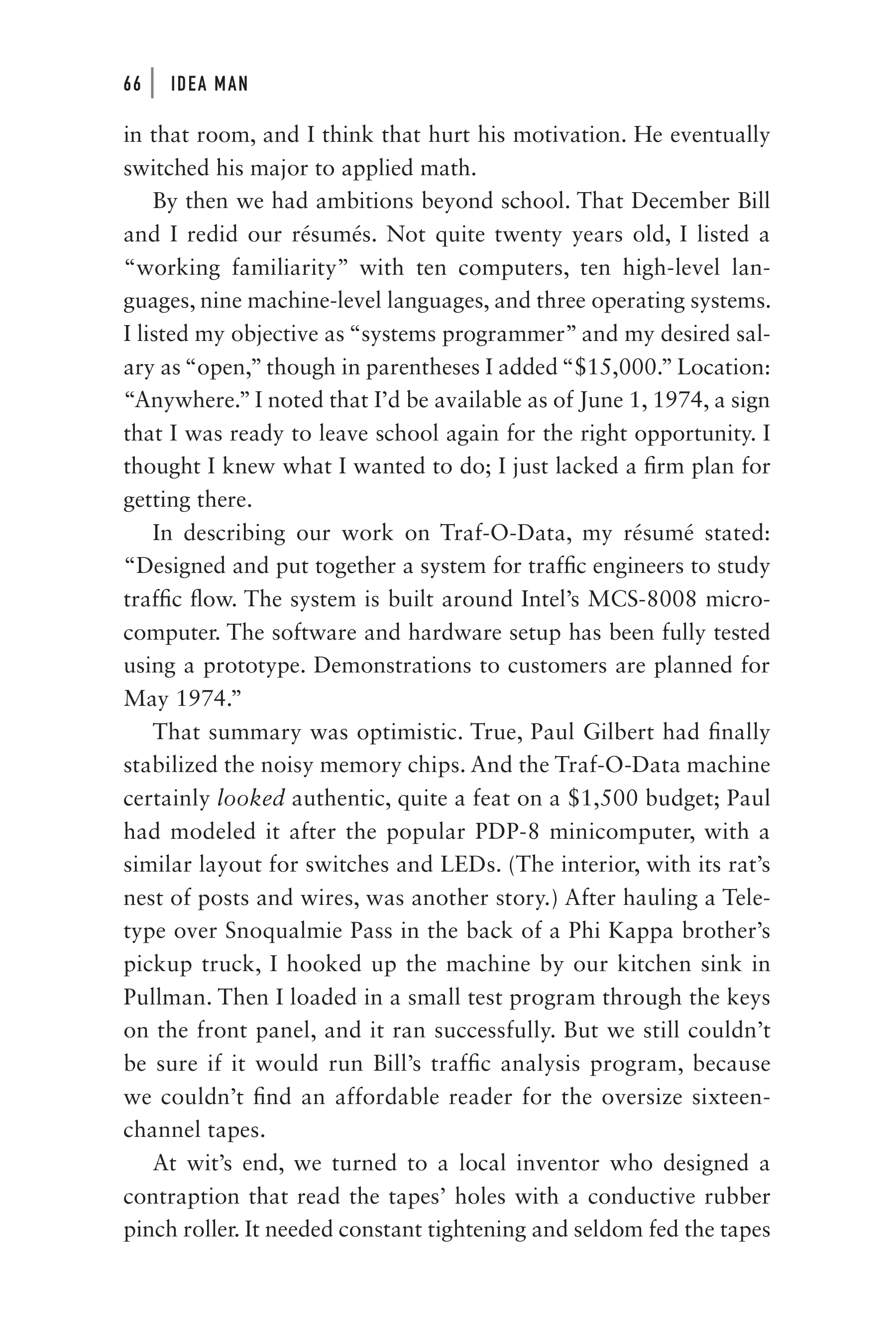 Microsoft Idea Man A Memoir by the Co-founder of Microsoft Biography — page 78