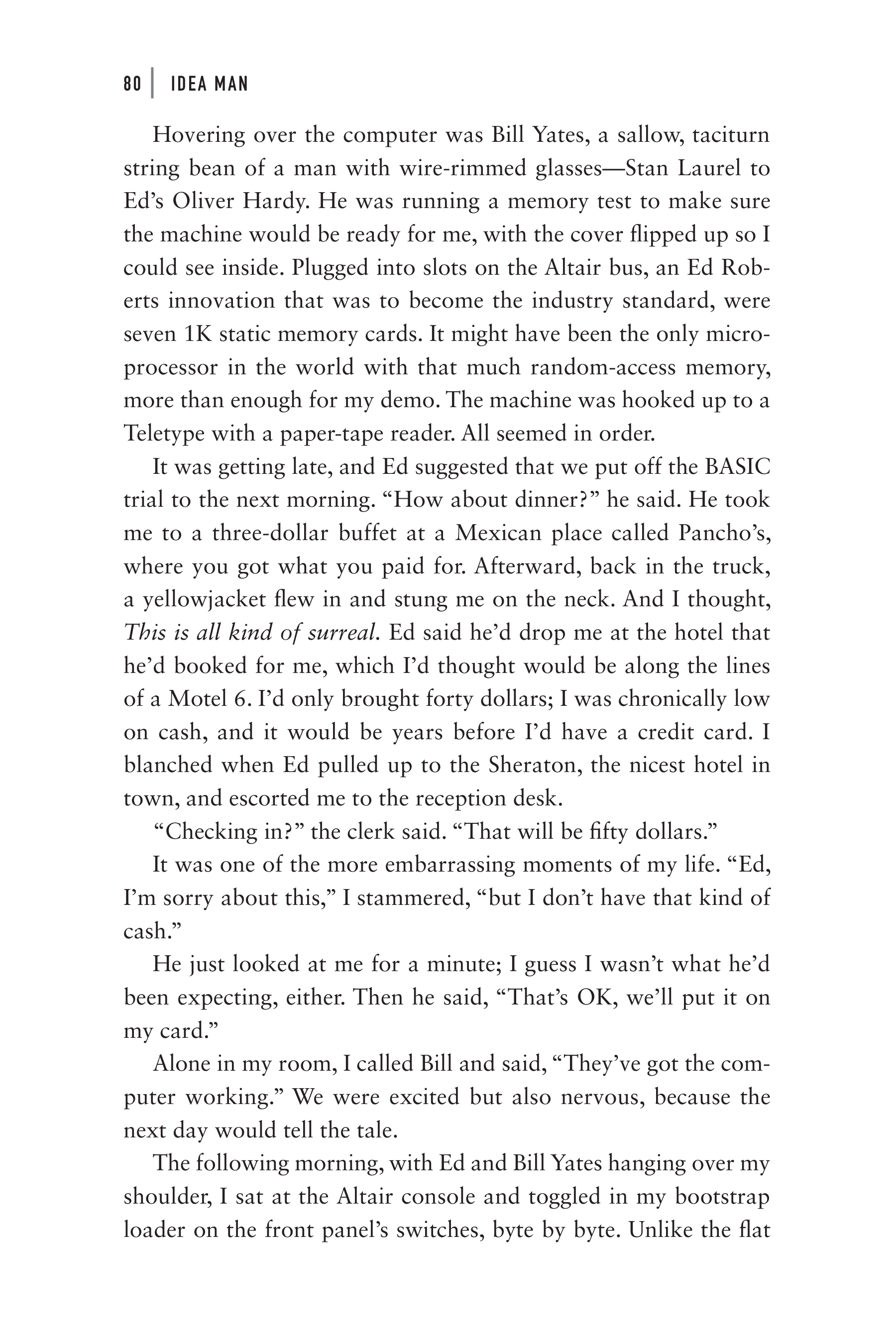 Microsoft Idea Man A Memoir by the Co-founder of Microsoft Biography — page 92
