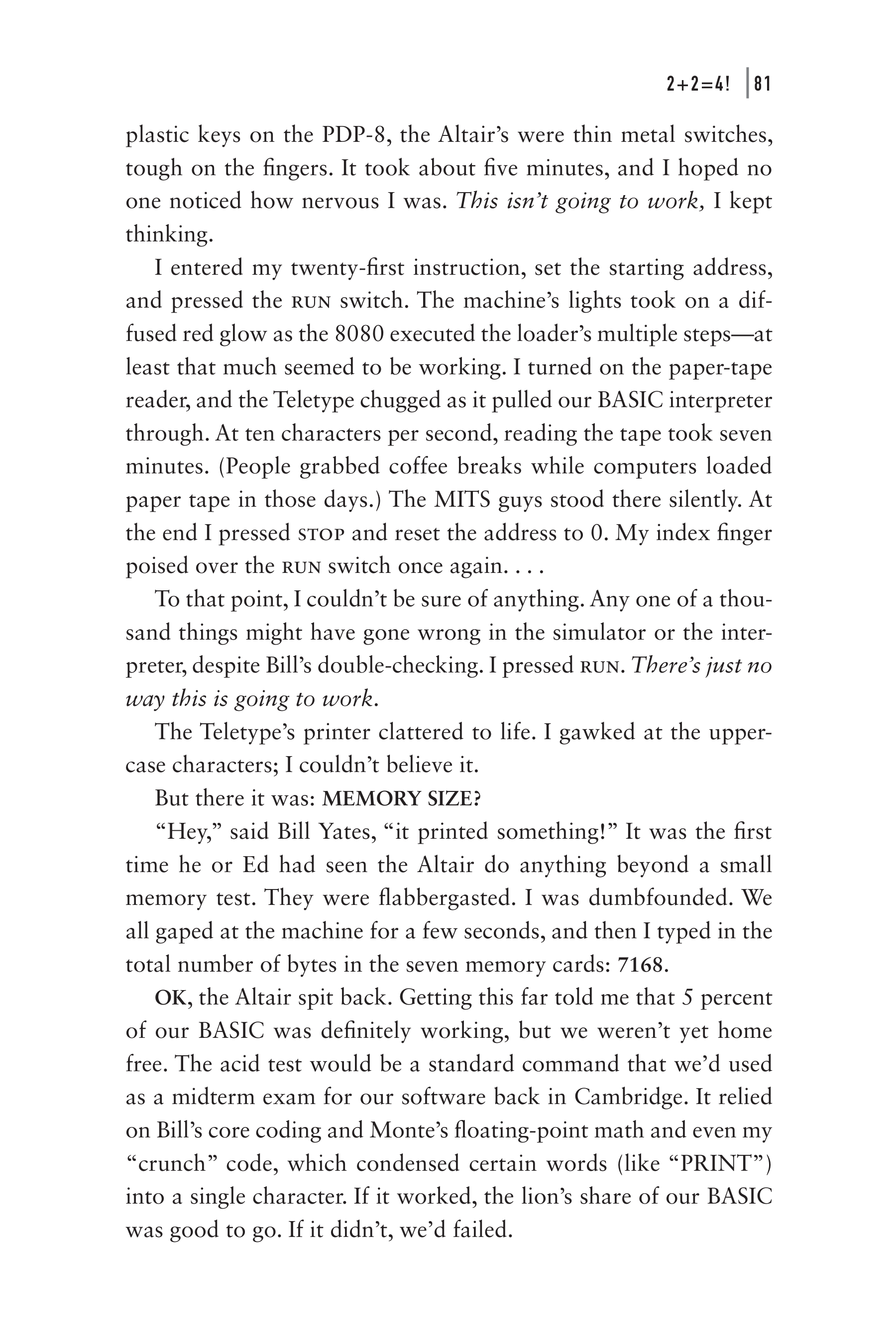 Microsoft Idea Man A Memoir by the Co-founder of Microsoft Biography — page 93