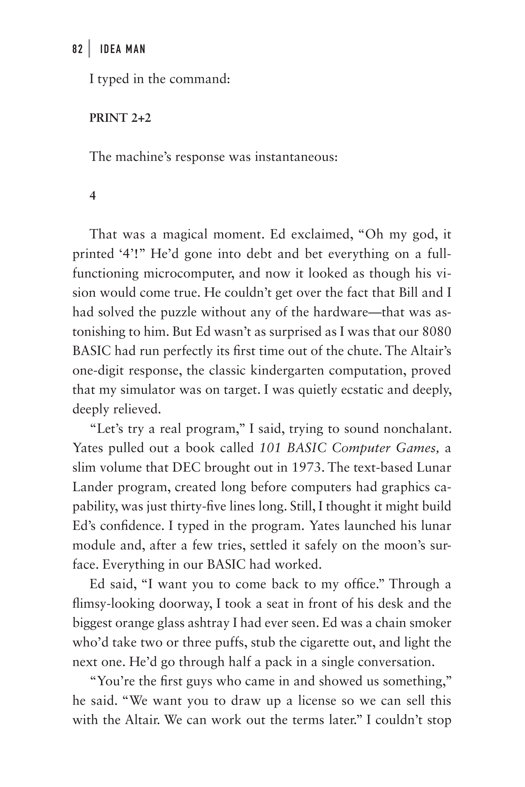 Microsoft Idea Man A Memoir by the Co-founder of Microsoft Biography — page 94