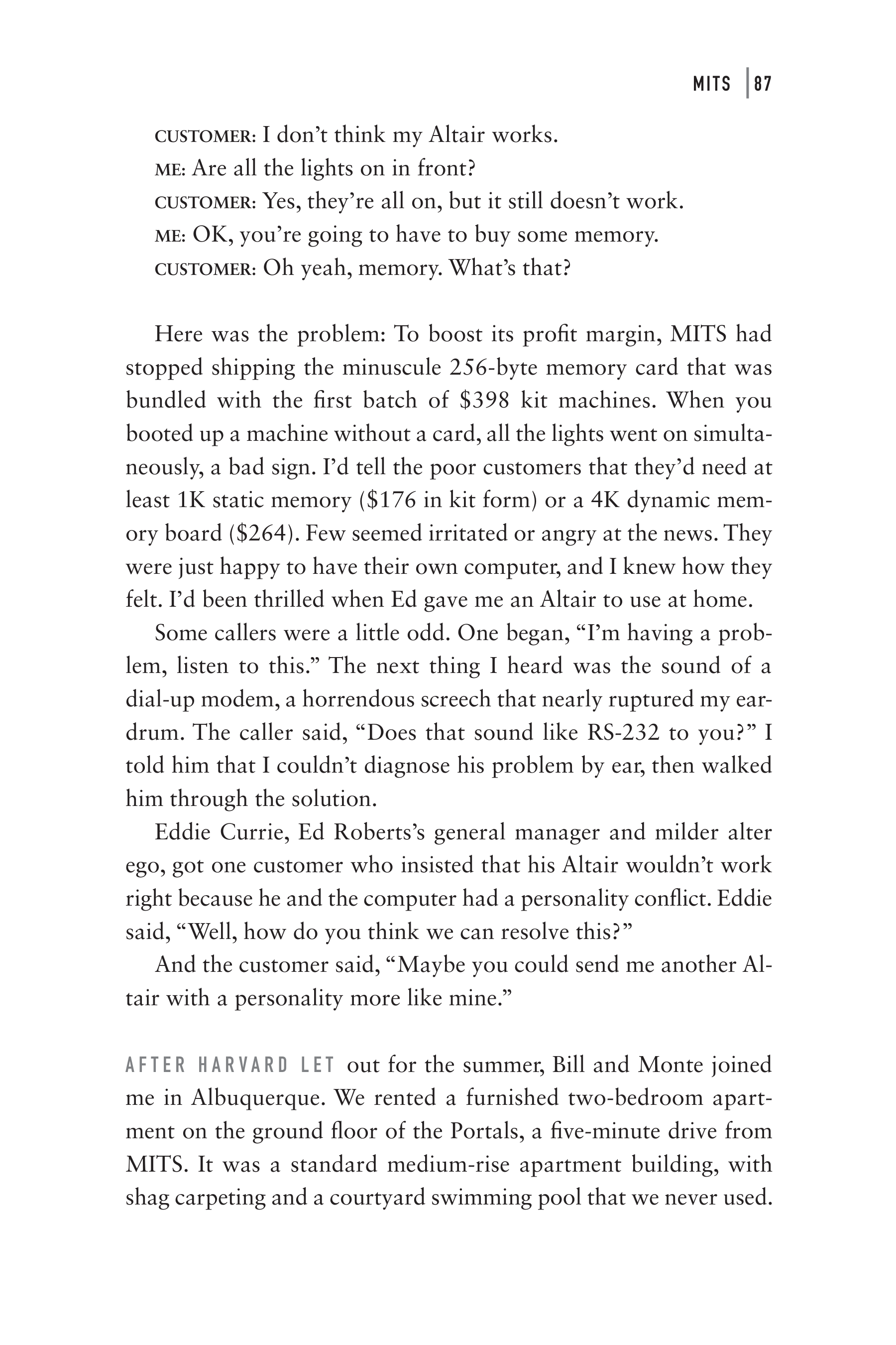 Microsoft Idea Man A Memoir by the Co-founder of Microsoft Biography — page 99