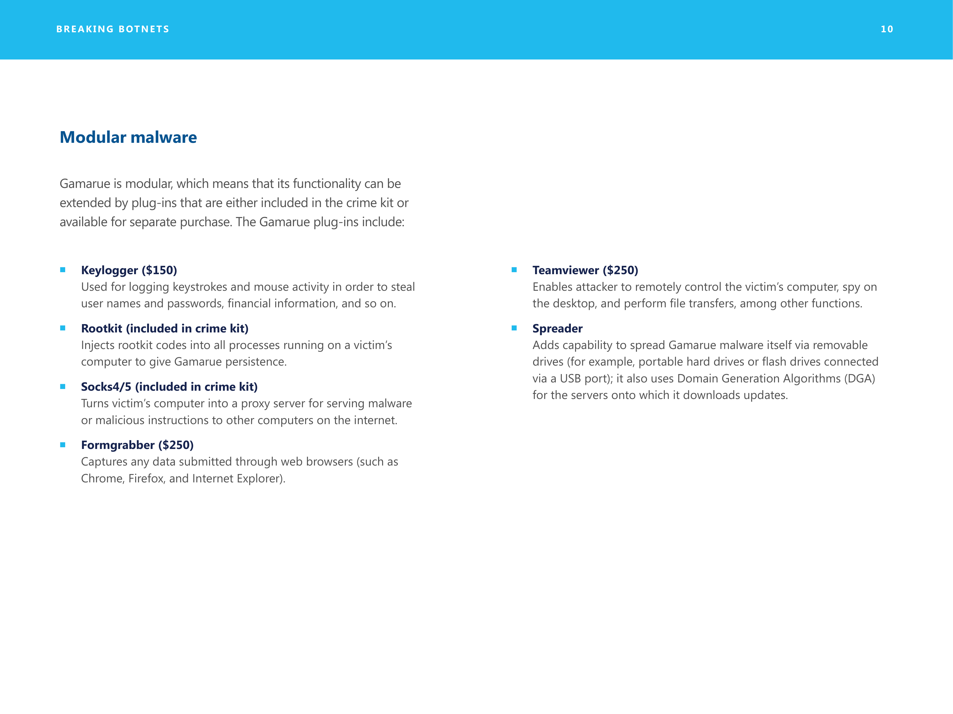 Microsoft Security Intelligence Report — page 10