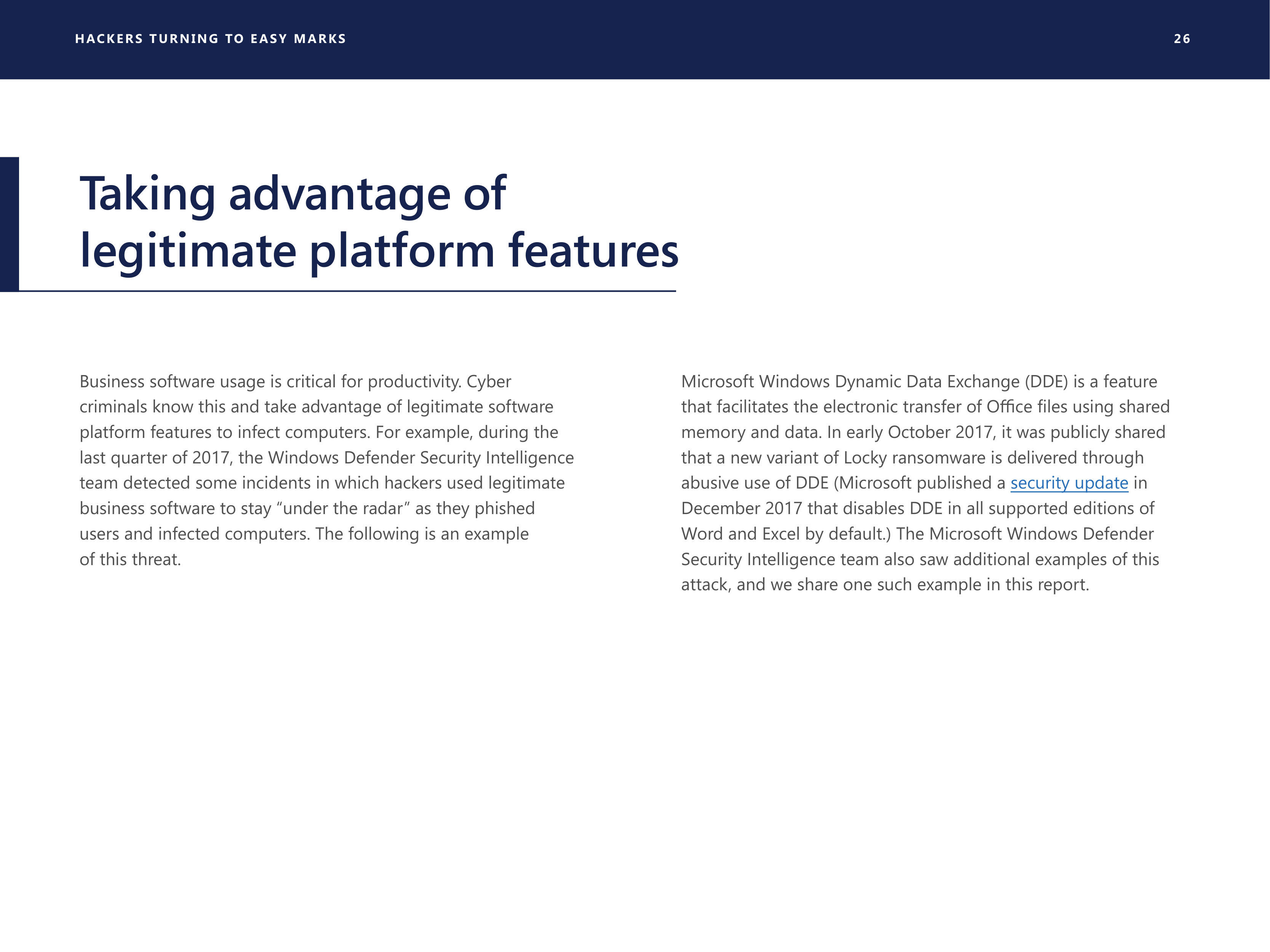 Microsoft Security Intelligence Report — page 26