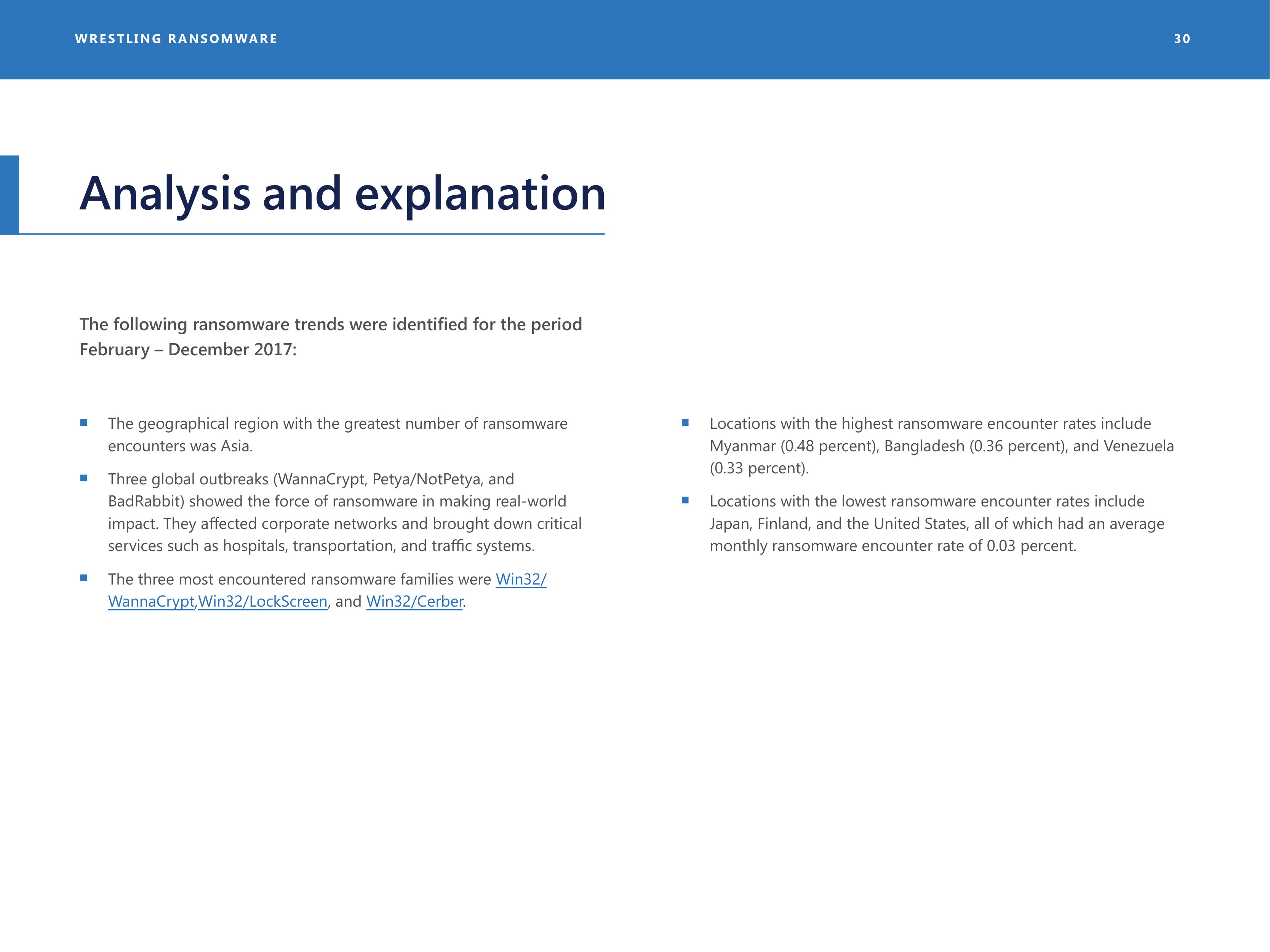 Microsoft Security Intelligence Report — page 30