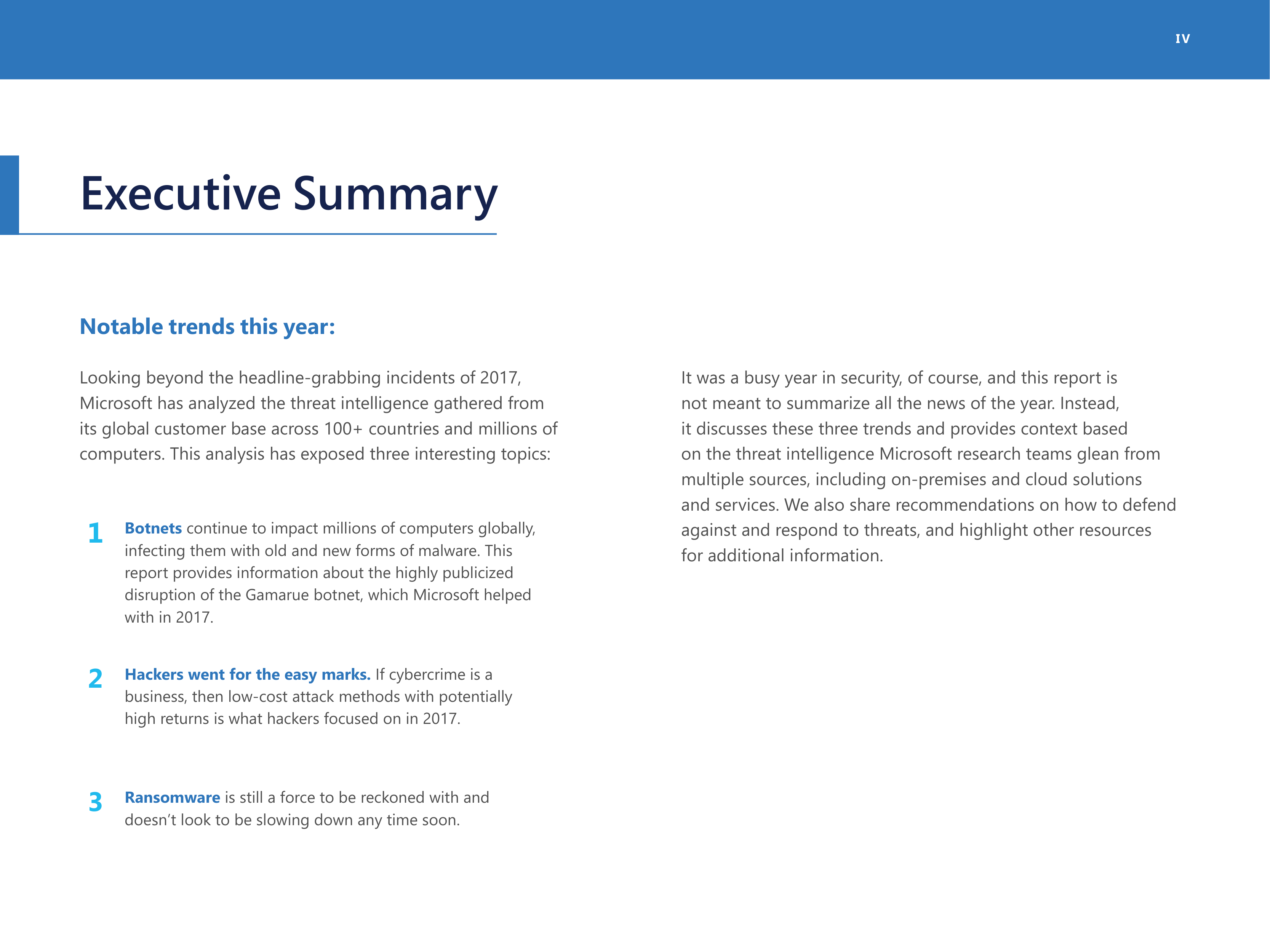 Microsoft Security Intelligence Report — page 4