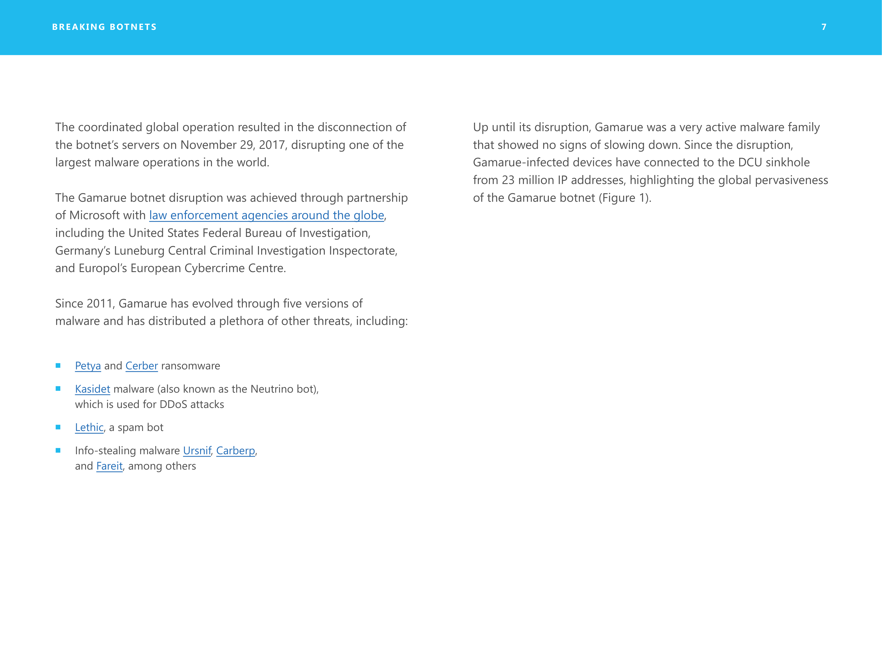 Microsoft Security Intelligence Report — page 7