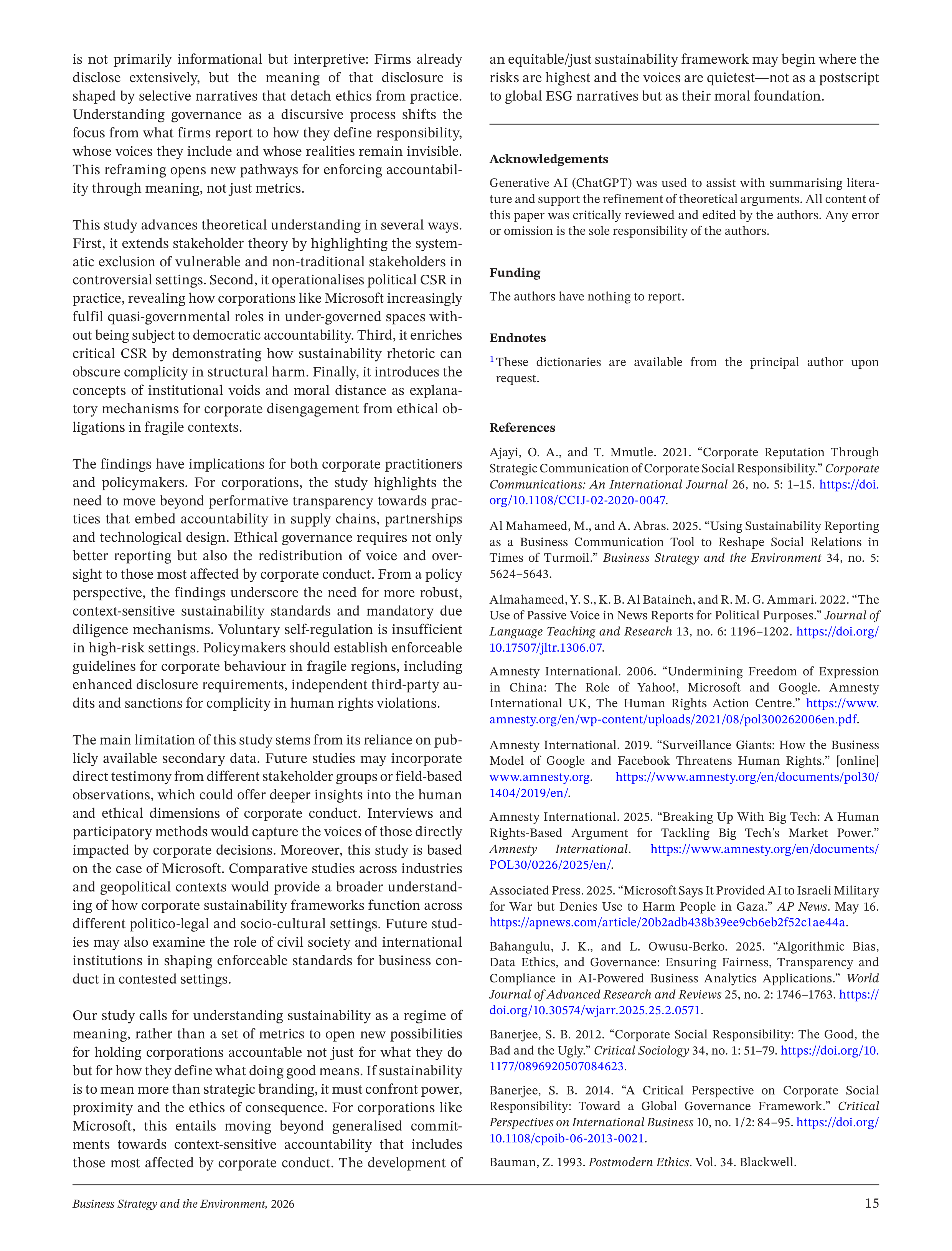Microsoft Sustainability Report — page 15