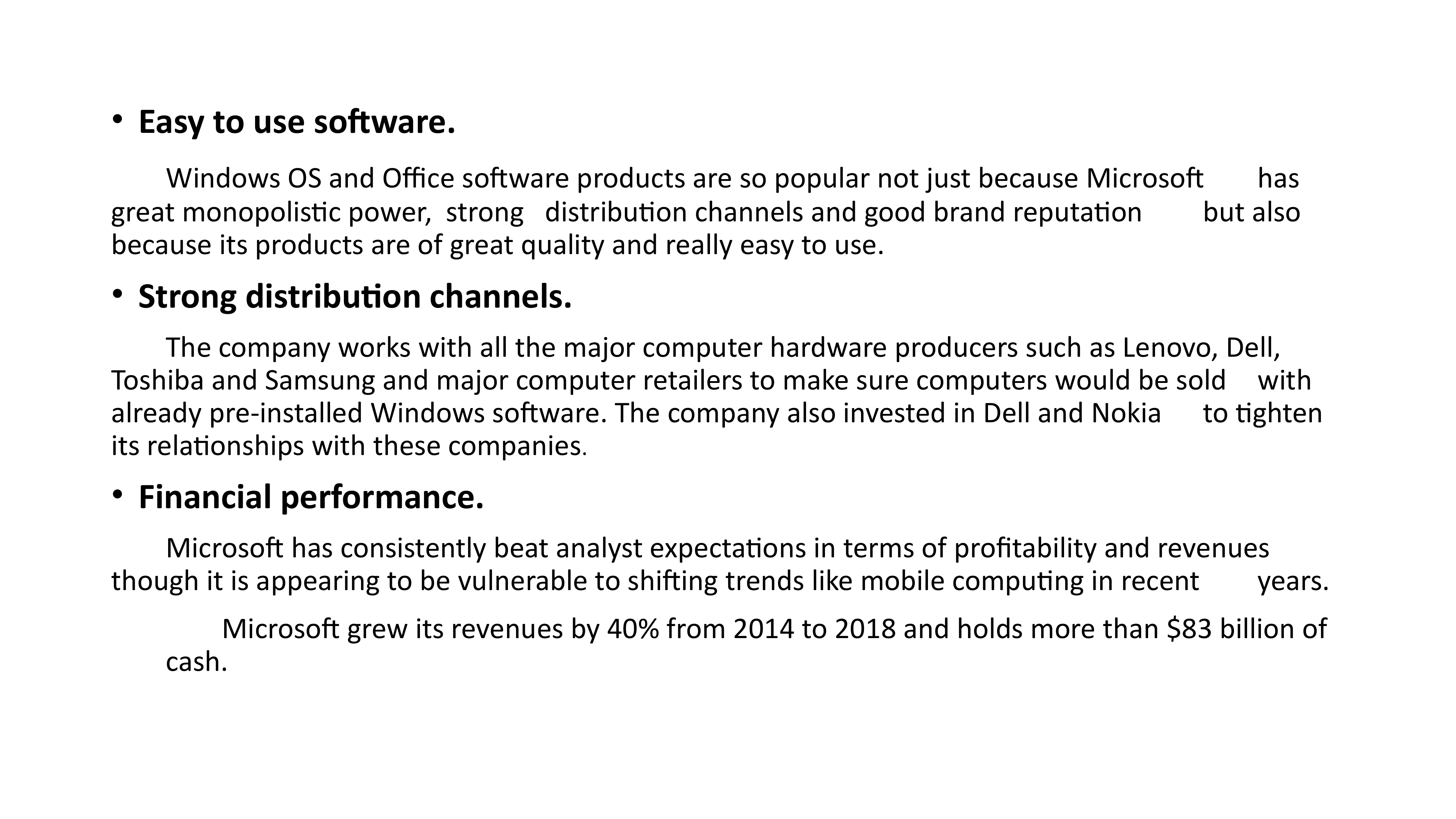 Microsoft Swot Analysis  — page 14