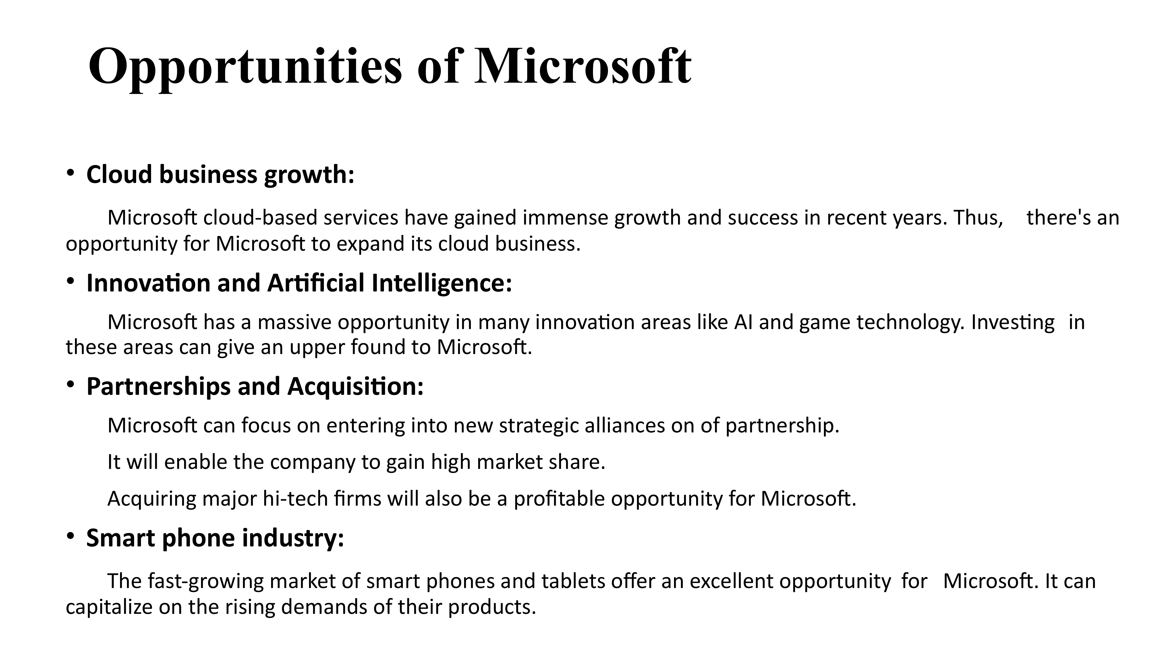 Microsoft Swot Analysis  — page 20