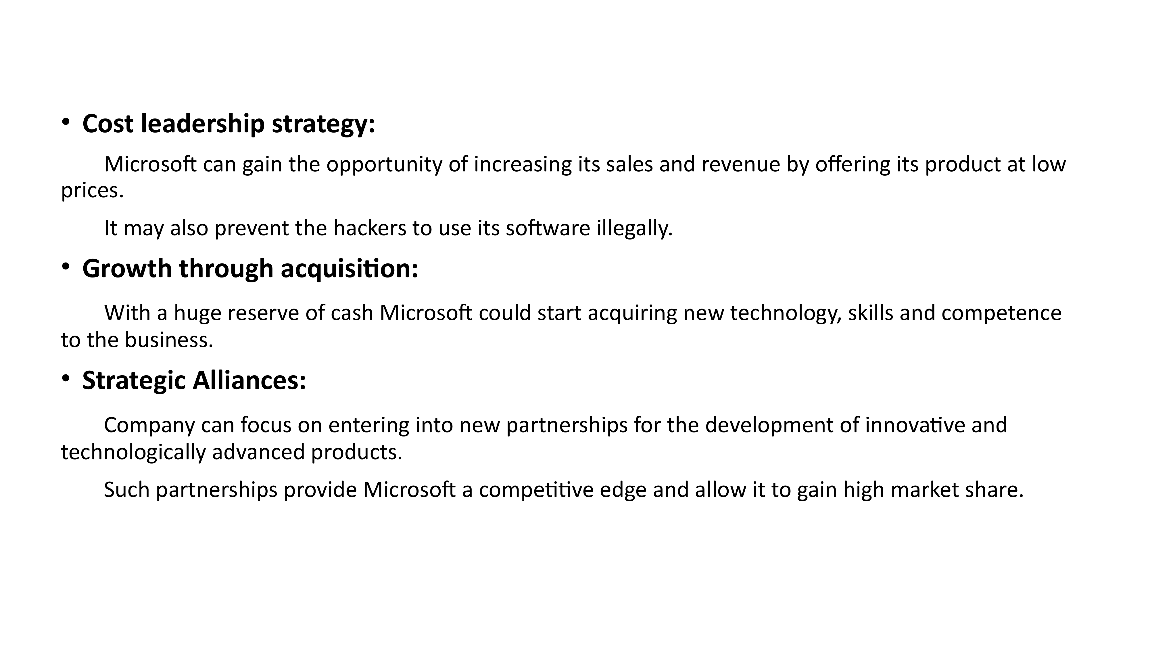 Microsoft Swot Analysis  — page 21