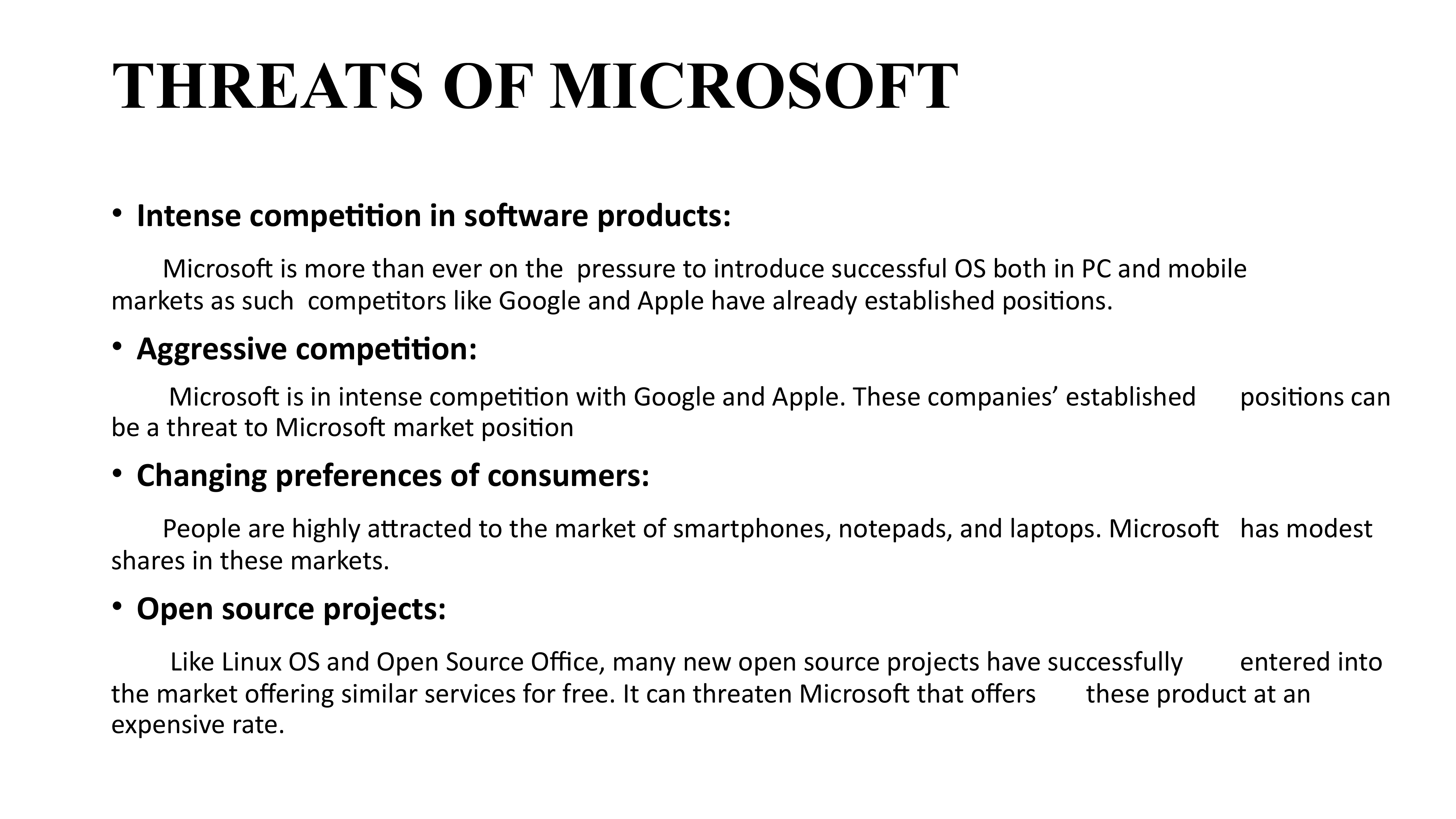Microsoft Swot Analysis  — page 24