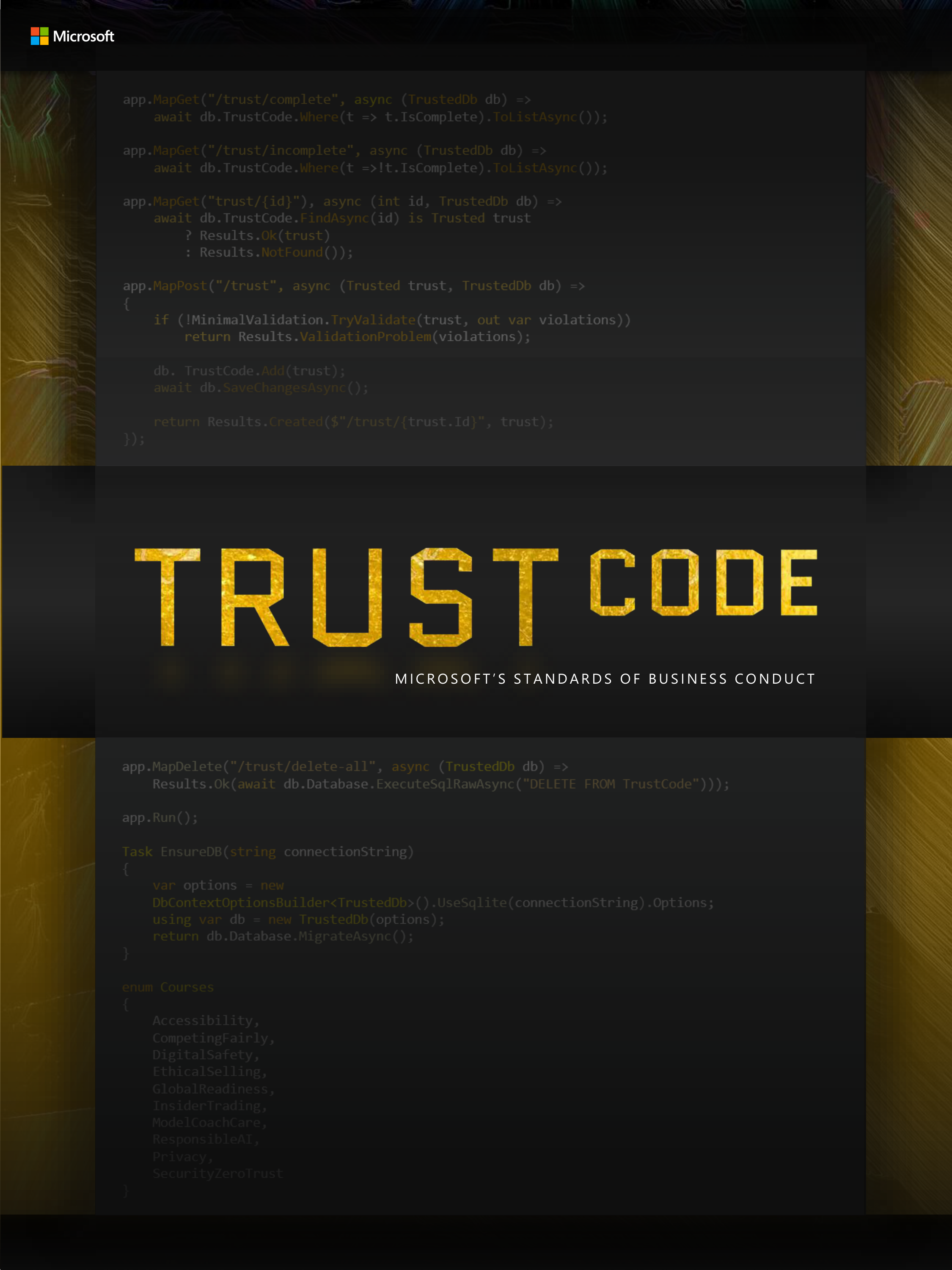 Microsoft Trust Code (Standards of Business Conduct) Handbook — page 1